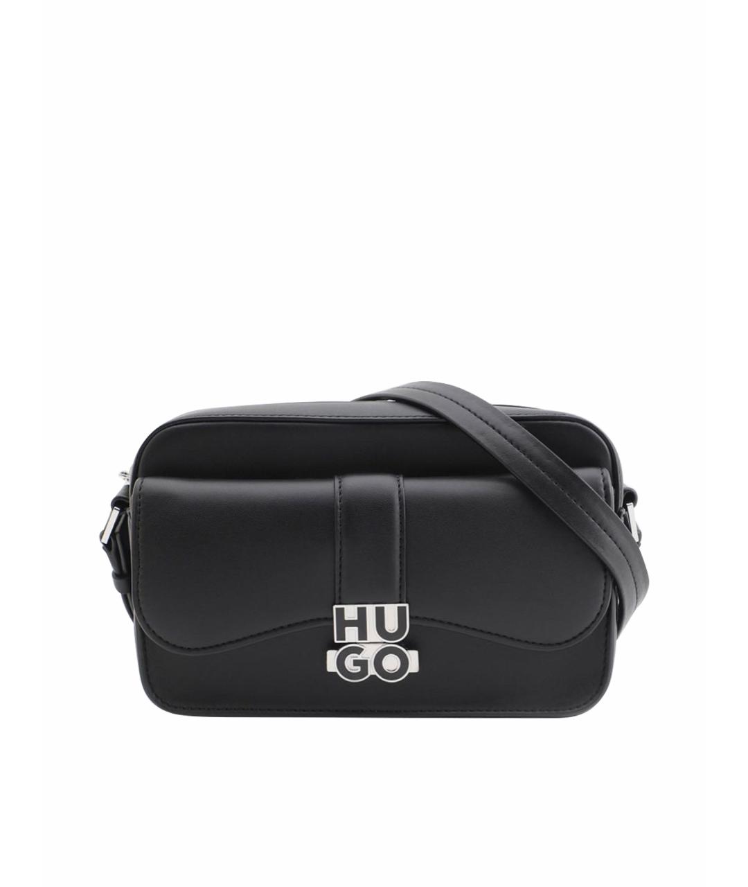 HUGO BOSS Черная тканевая сумка через плечо, фото 1