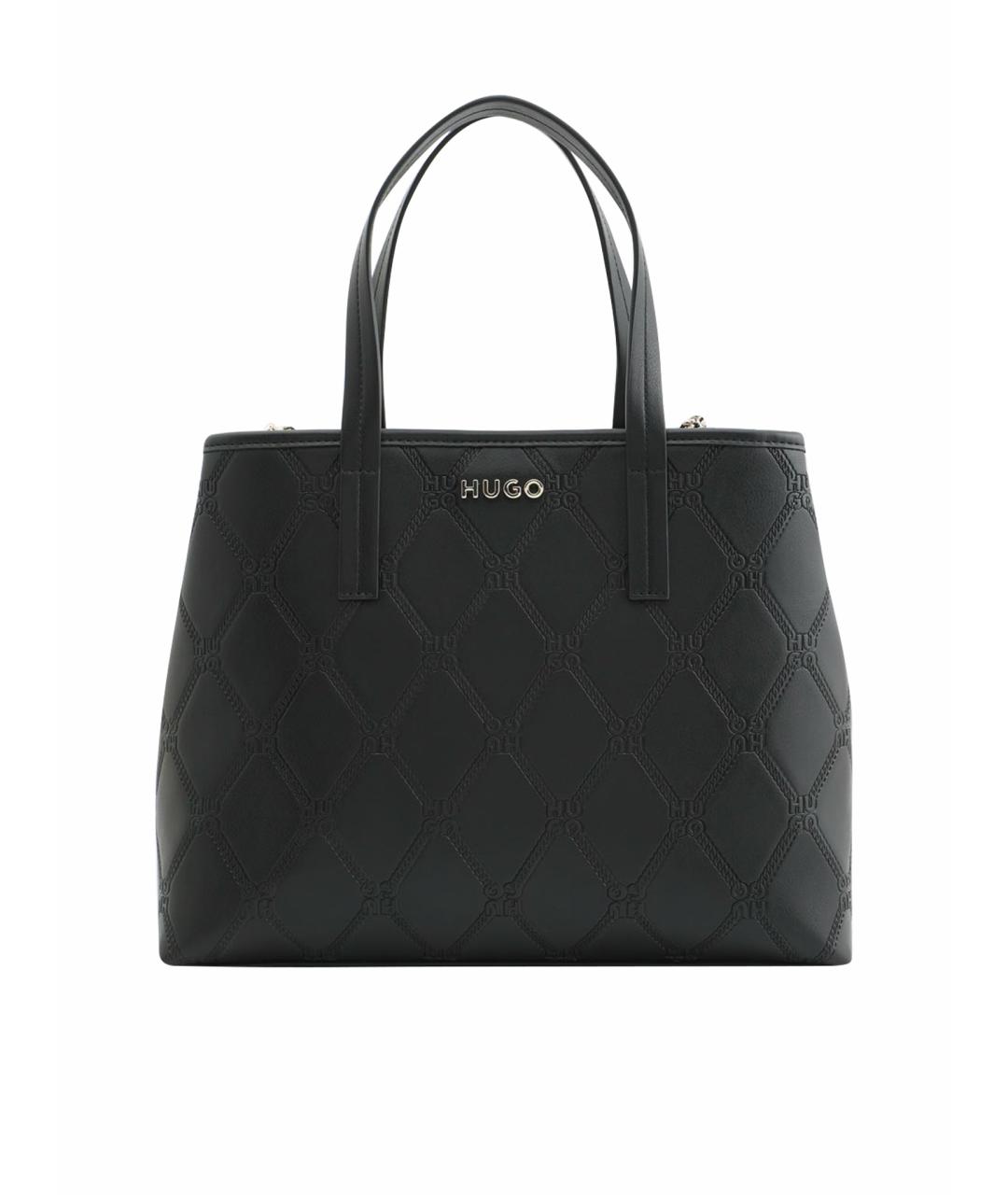 HUGO BOSS Черная тканевая сумка тоут, фото 1