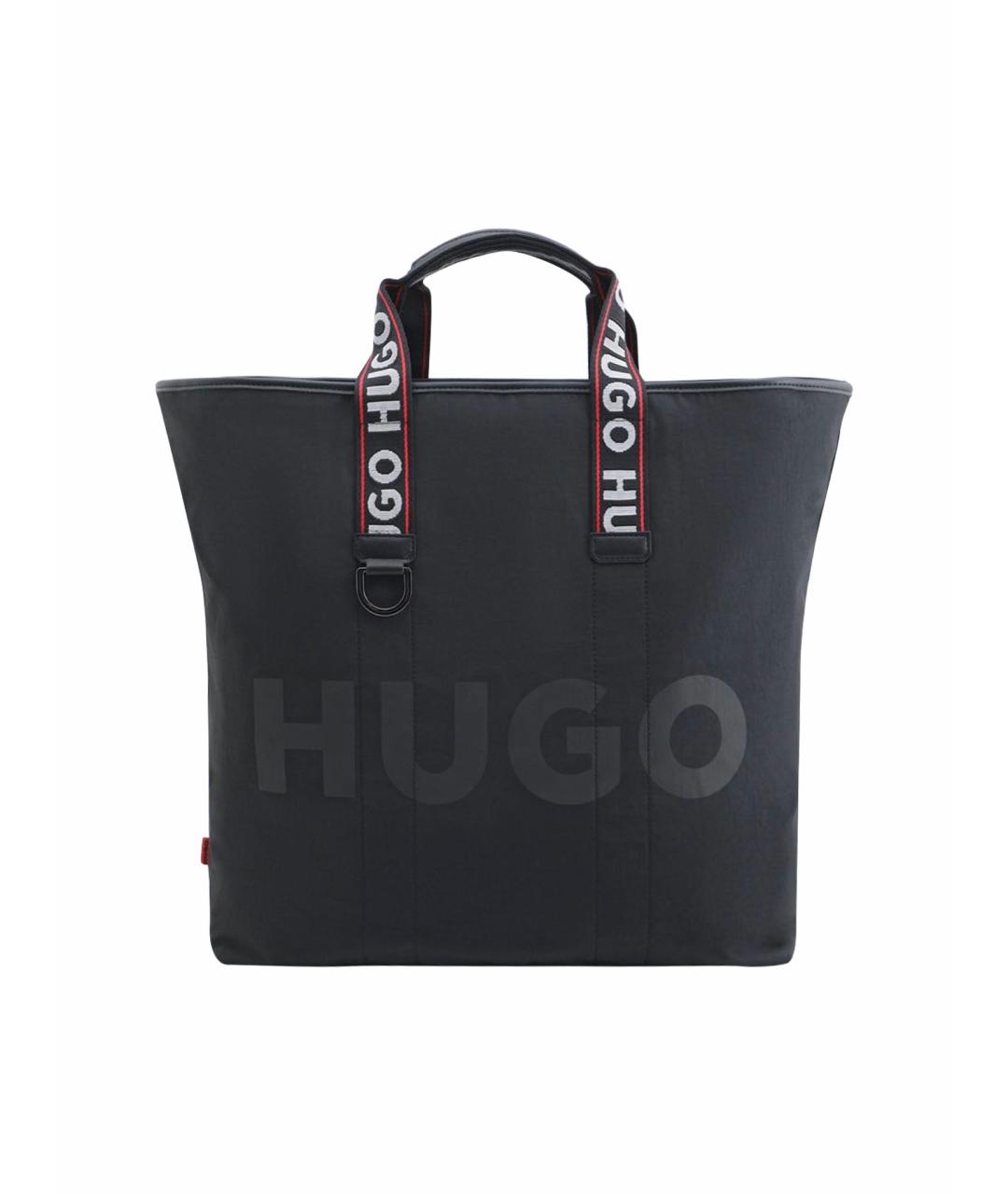 HUGO BOSS Черная тканевая сумка тоут, фото 1