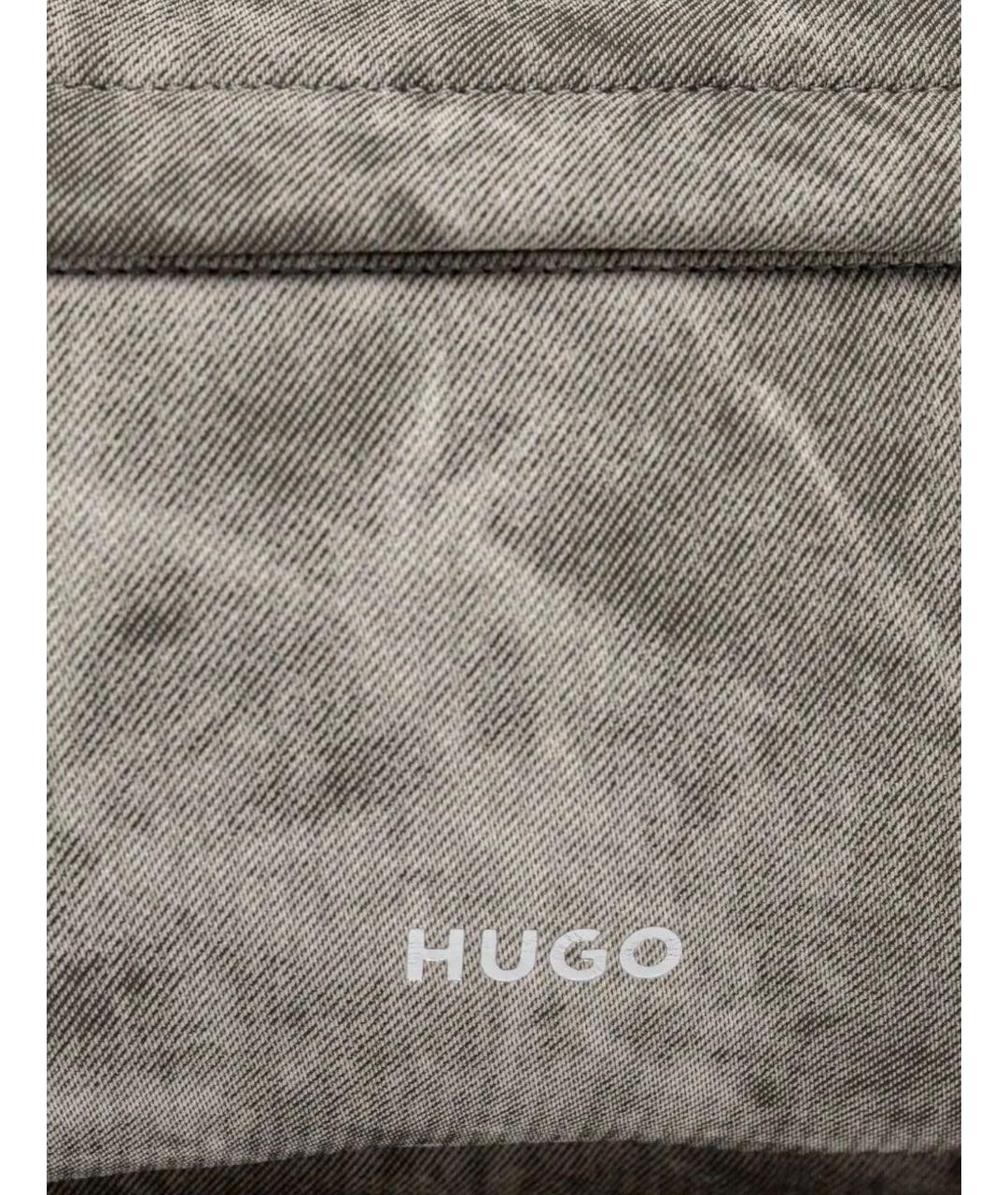 HUGO BOSS Серый тканевый рюкзак, фото 4