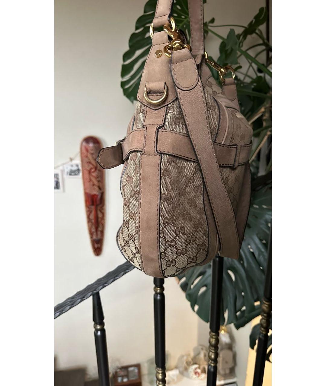 GUCCI Коричневая кожаная сумка тоут, фото 2