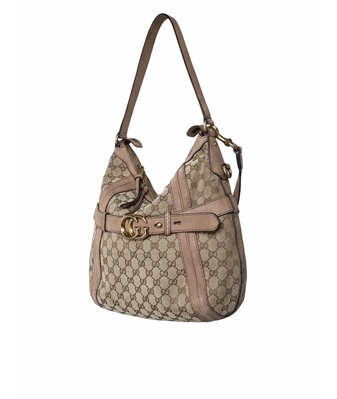 GUCCI Коричневая кожаная сумка тоут, фото 1