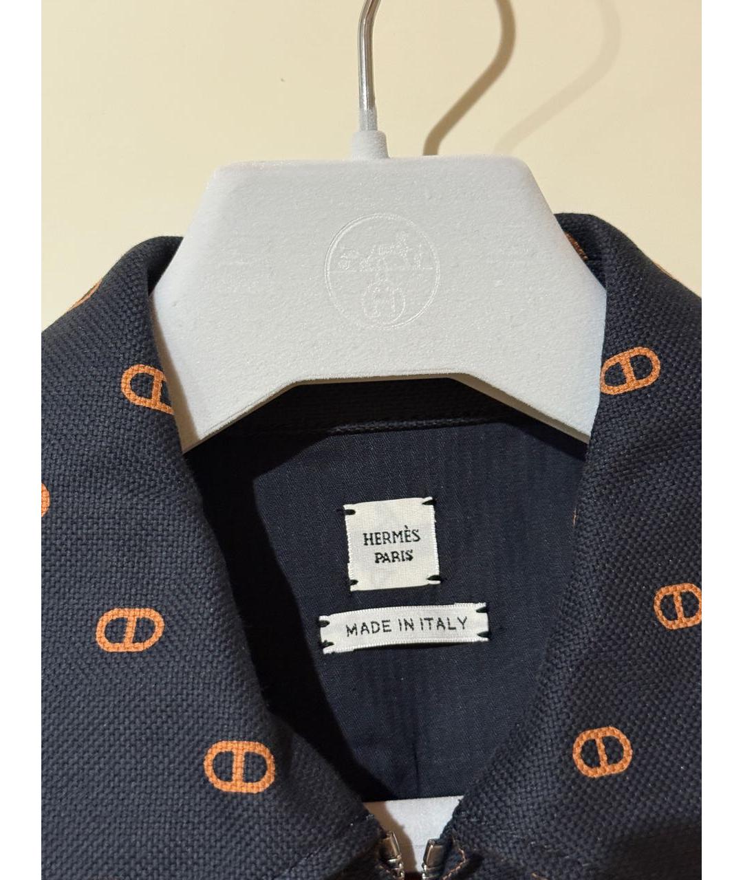 HERMES Черное хлопковое повседневное платье, фото 3