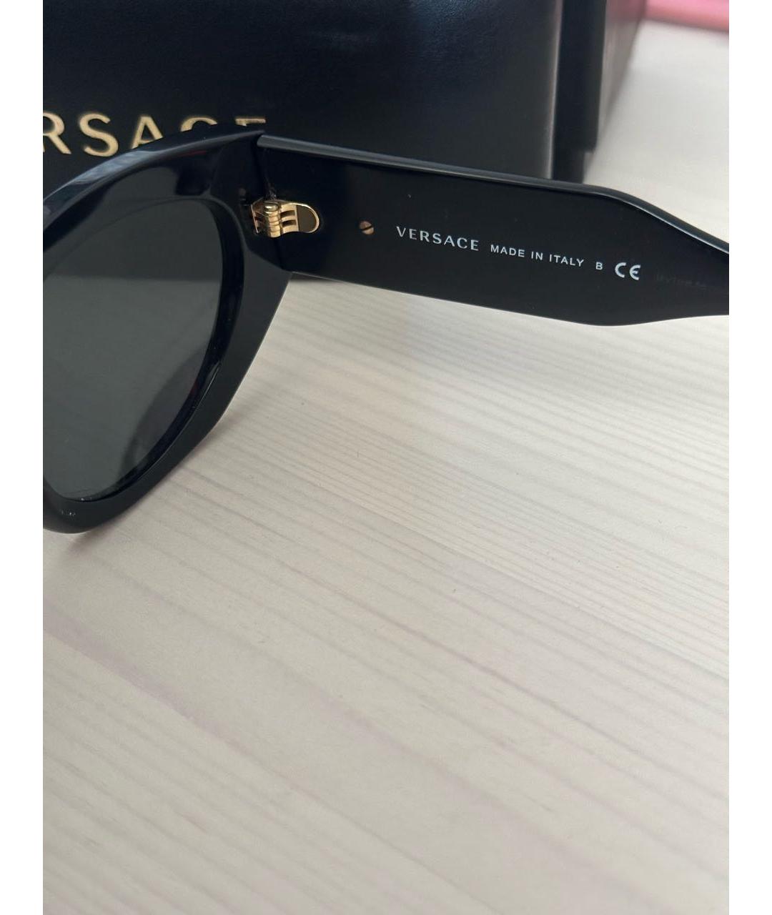 VERSACE Черные солнцезащитные очки, фото 5