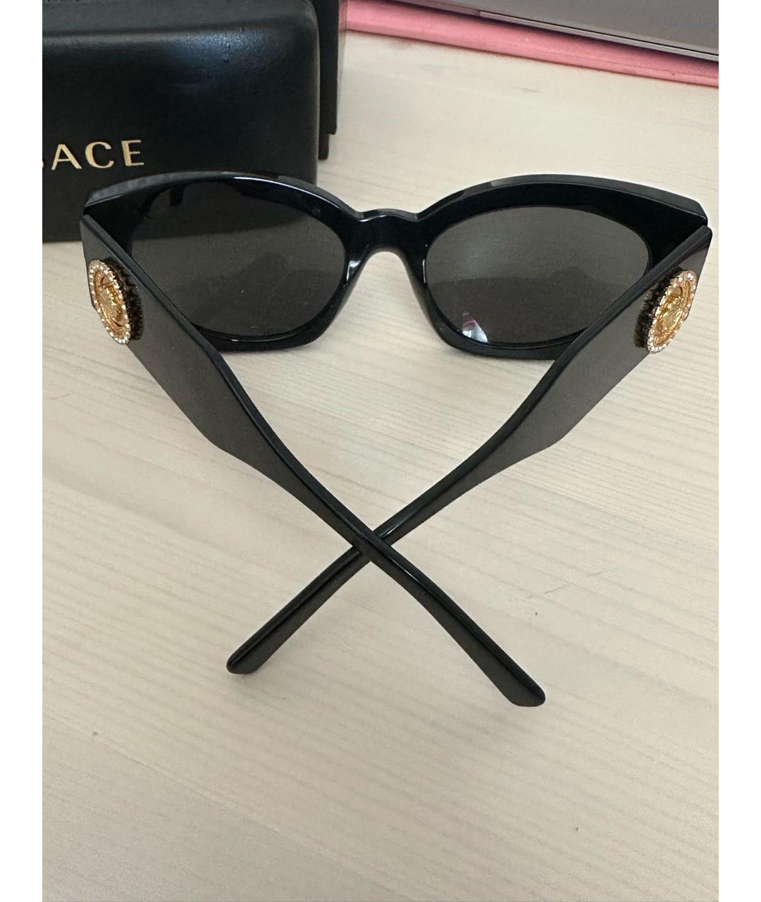 VERSACE Черные солнцезащитные очки, фото 3