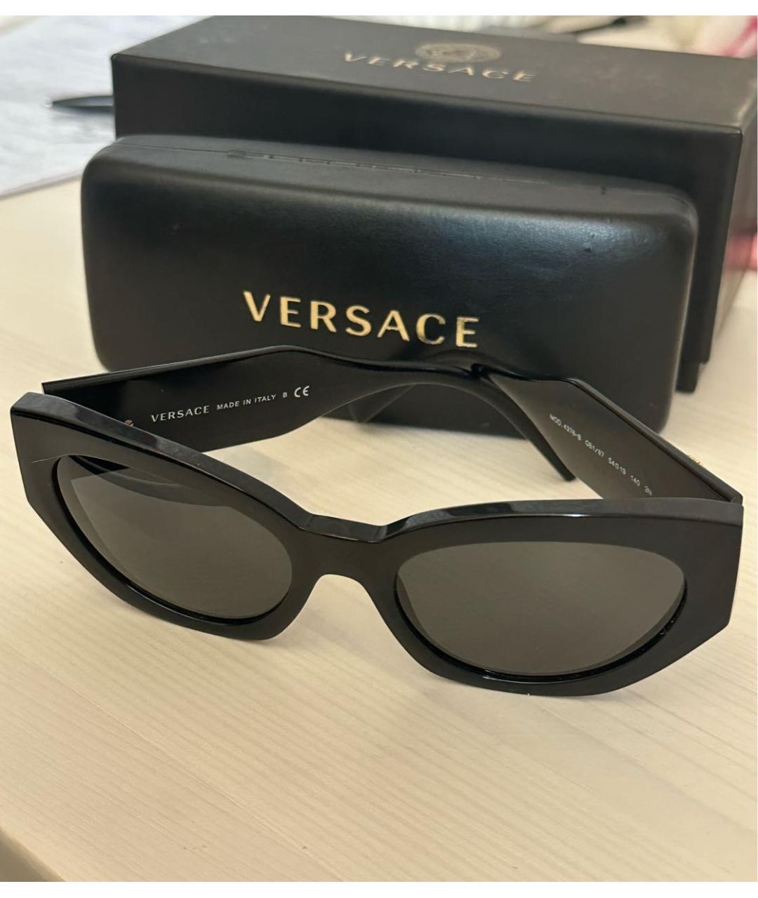 VERSACE Черные солнцезащитные очки, фото 2