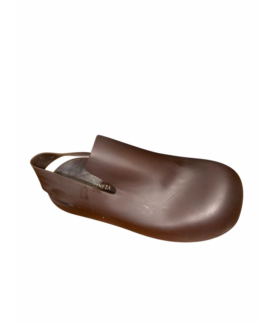 BOTTEGA VENETA Коричневые сабо, фото 1