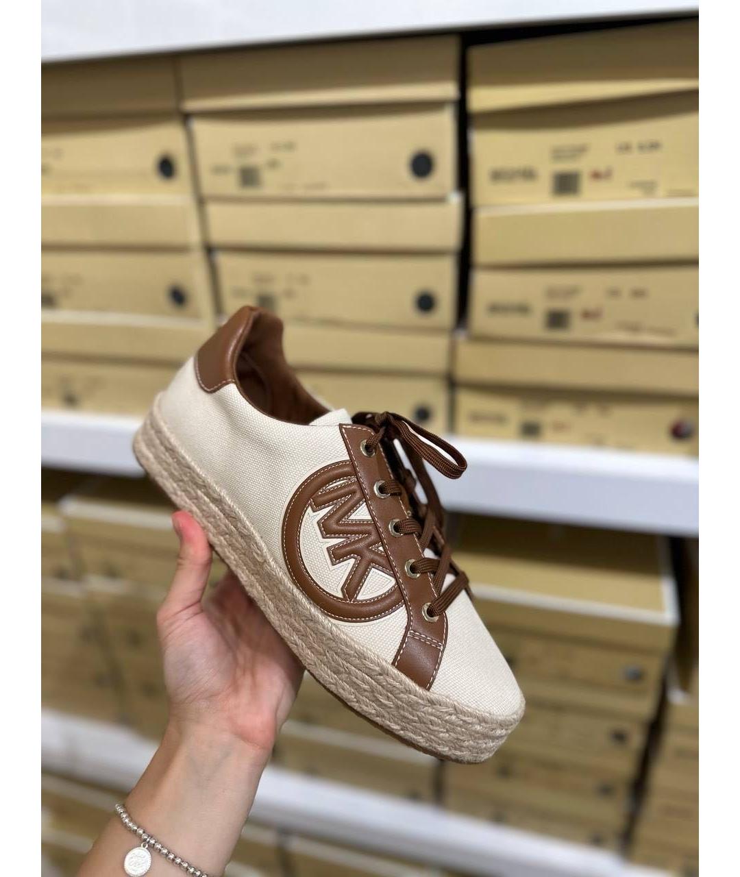 MICHAEL KORS Бежевые кеды, фото 7