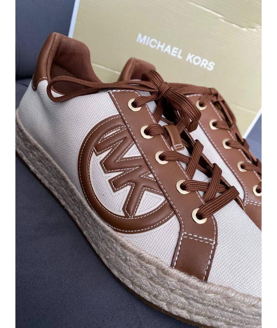 MICHAEL KORS Бежевые кеды, фото 4