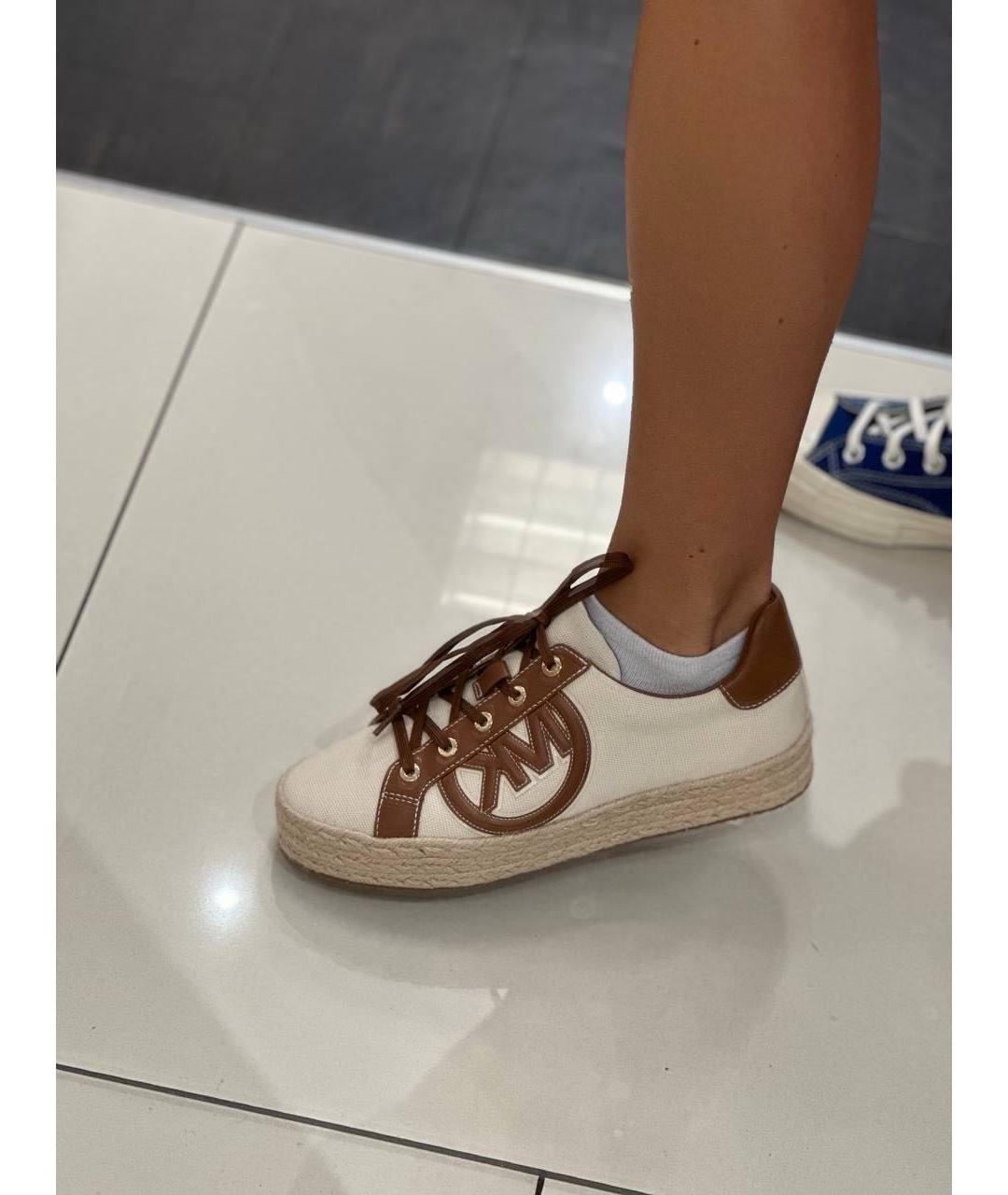 MICHAEL KORS Бежевые кеды, фото 6