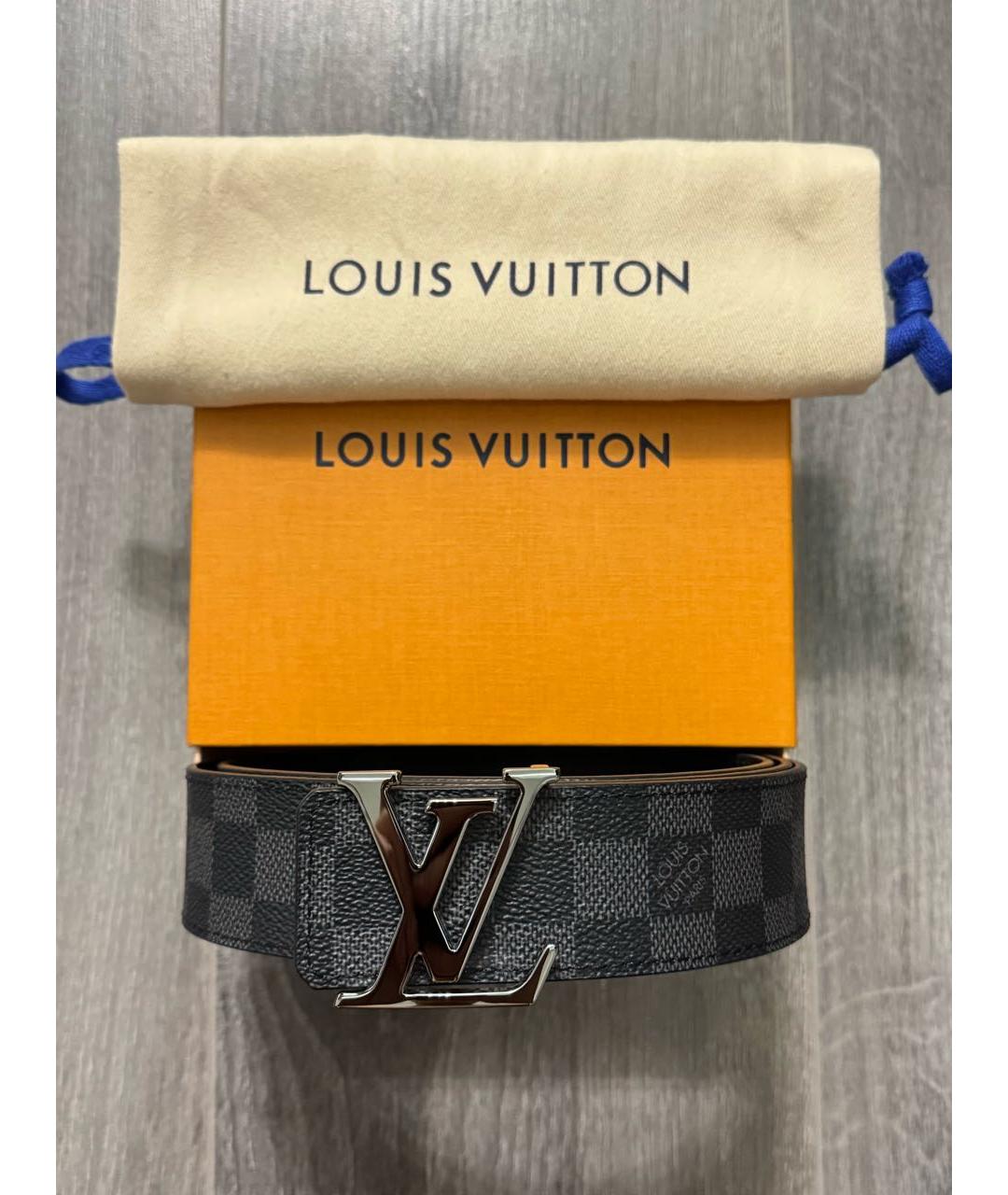 LOUIS VUITTON Черный ремень, фото 8
