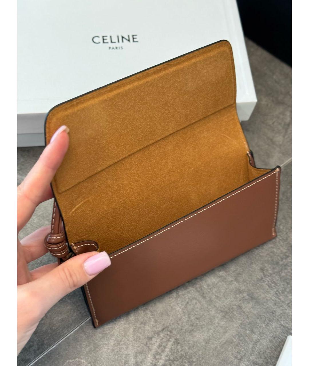 CELINE Серебряные металлические солнцезащитные очки, фото 5