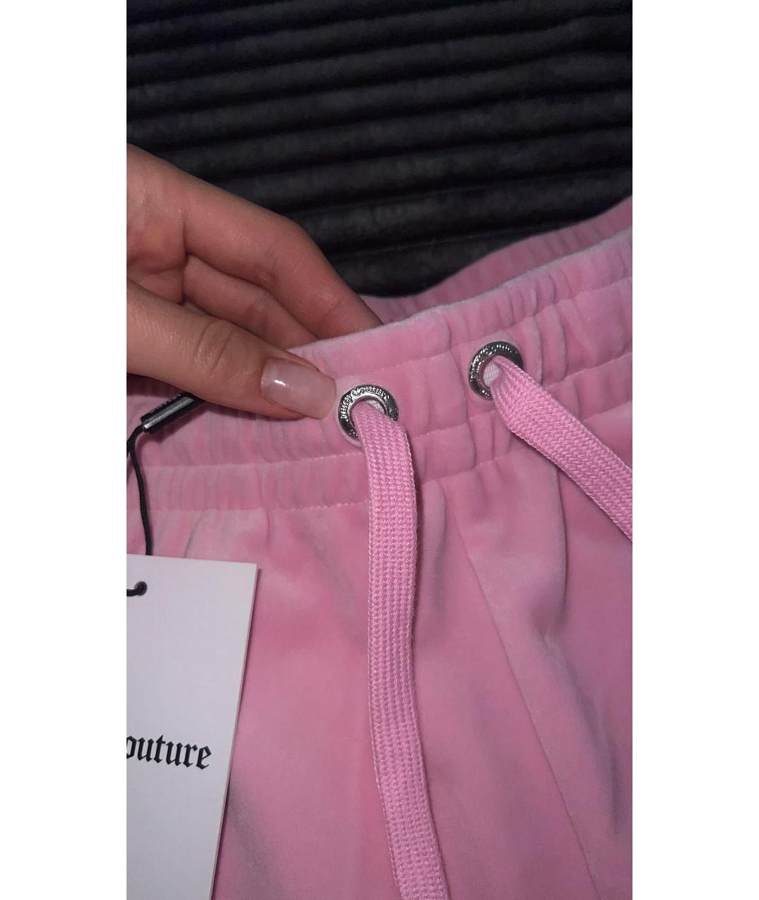 JUICY COUTURE Розовые полиэстеровые шорты, фото 3