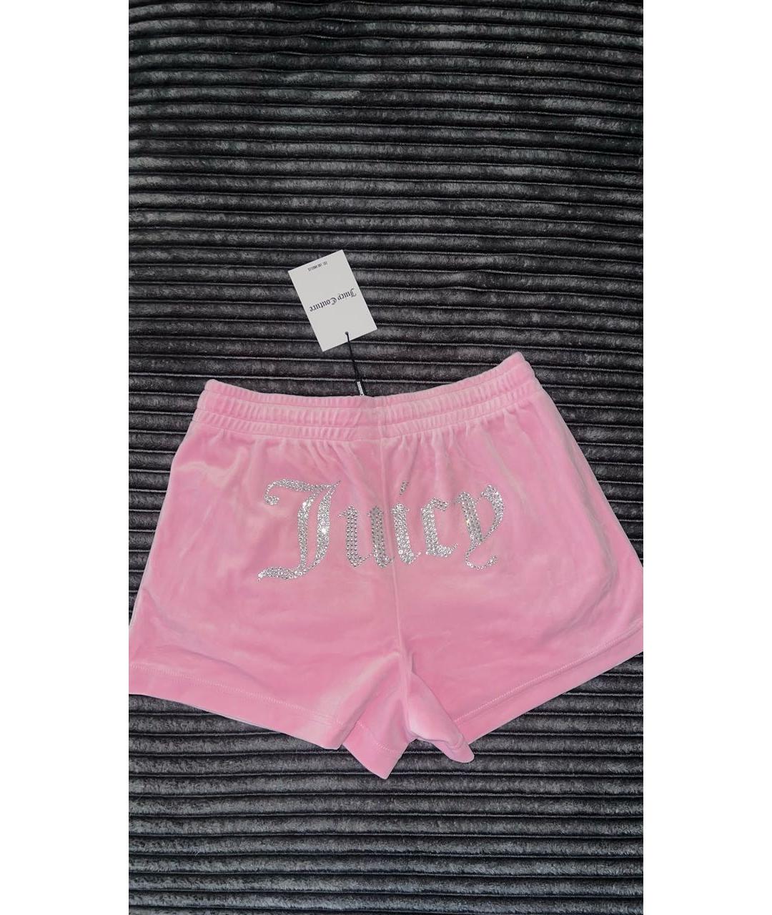 JUICY COUTURE Розовые полиэстеровые шорты, фото 9