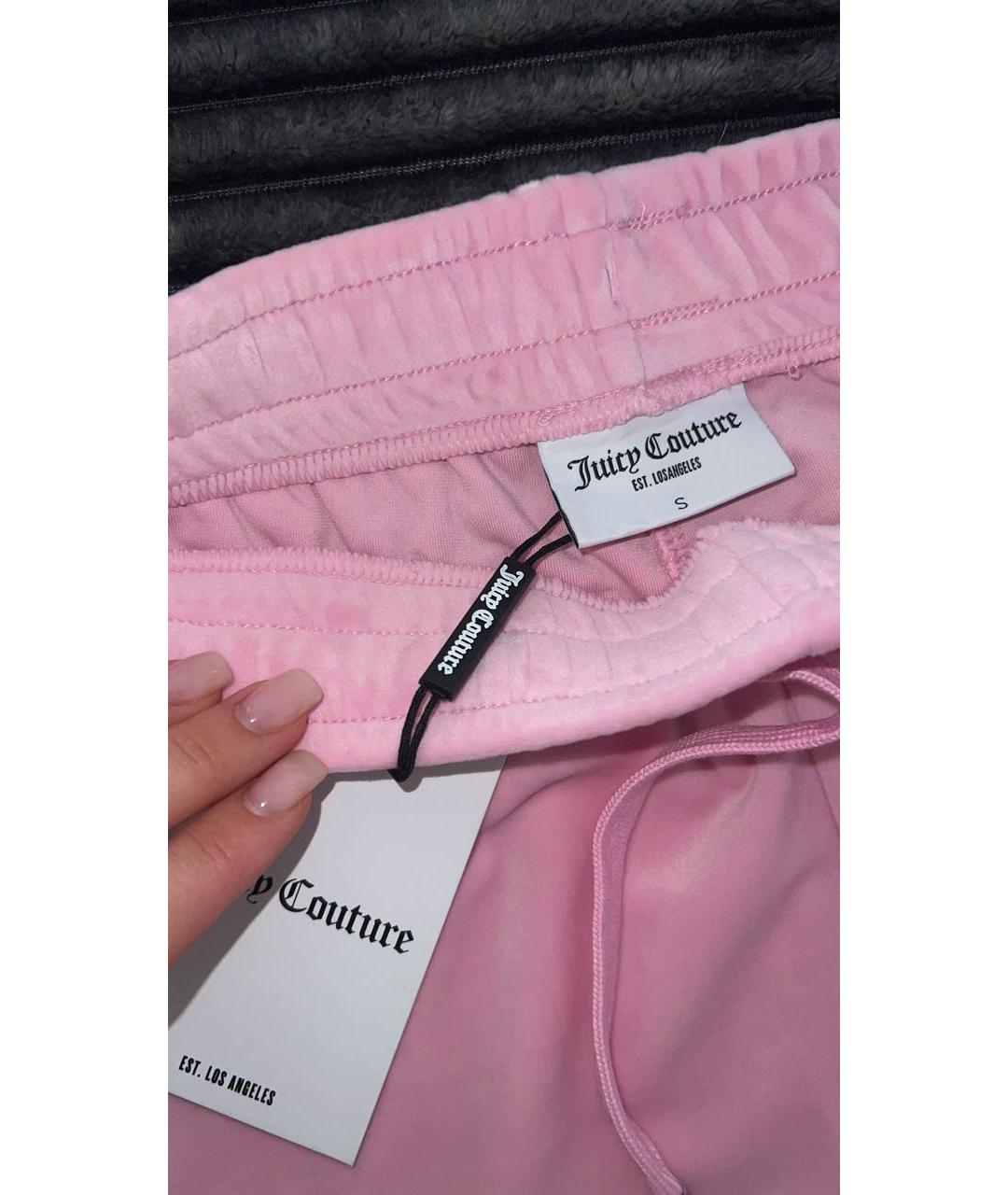 JUICY COUTURE Розовые полиэстеровые шорты, фото 4