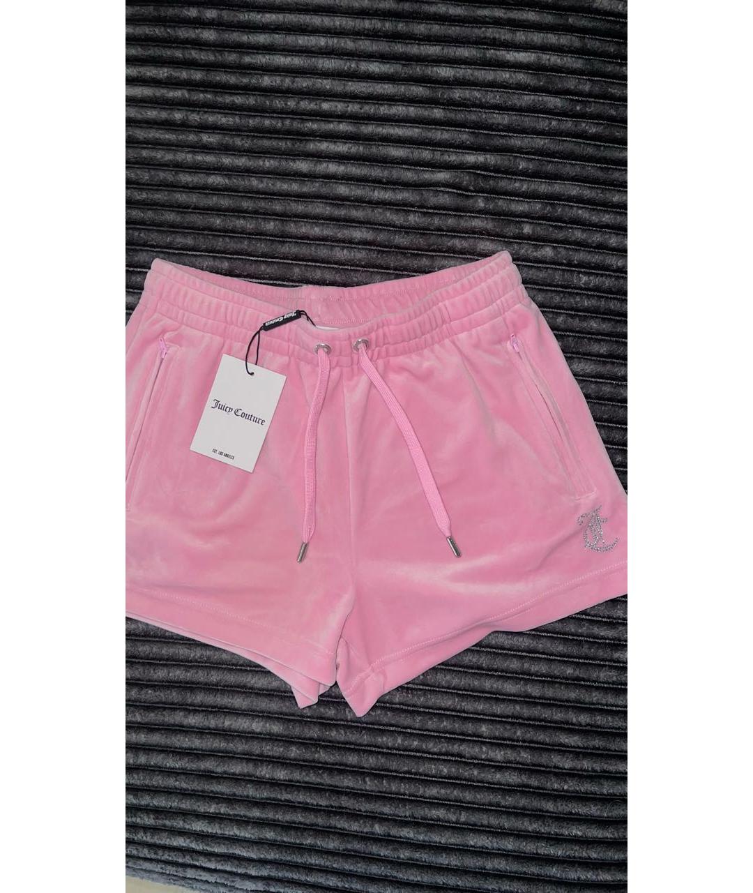 JUICY COUTURE Розовые полиэстеровые шорты, фото 2