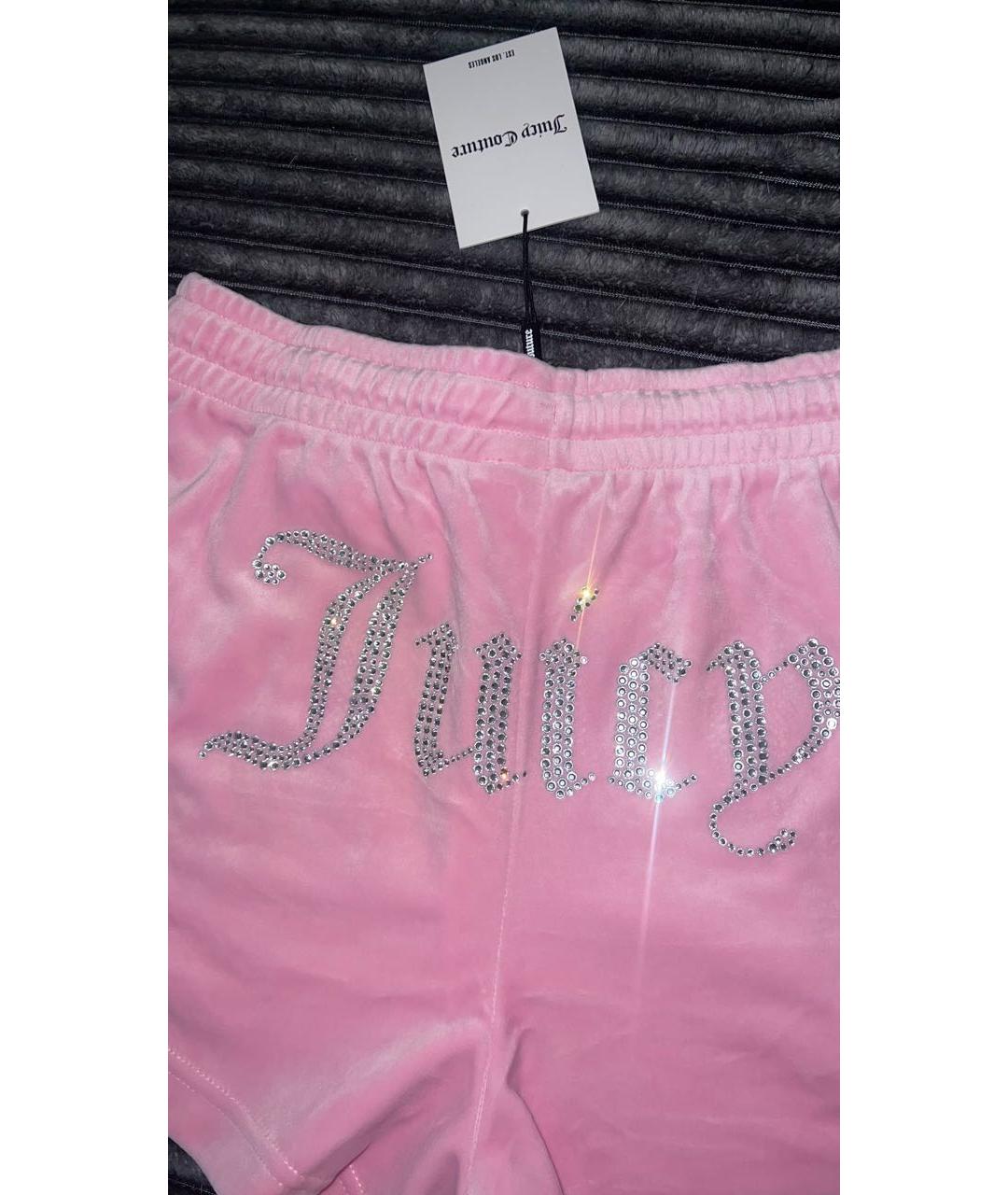 JUICY COUTURE Розовые полиэстеровые шорты, фото 8