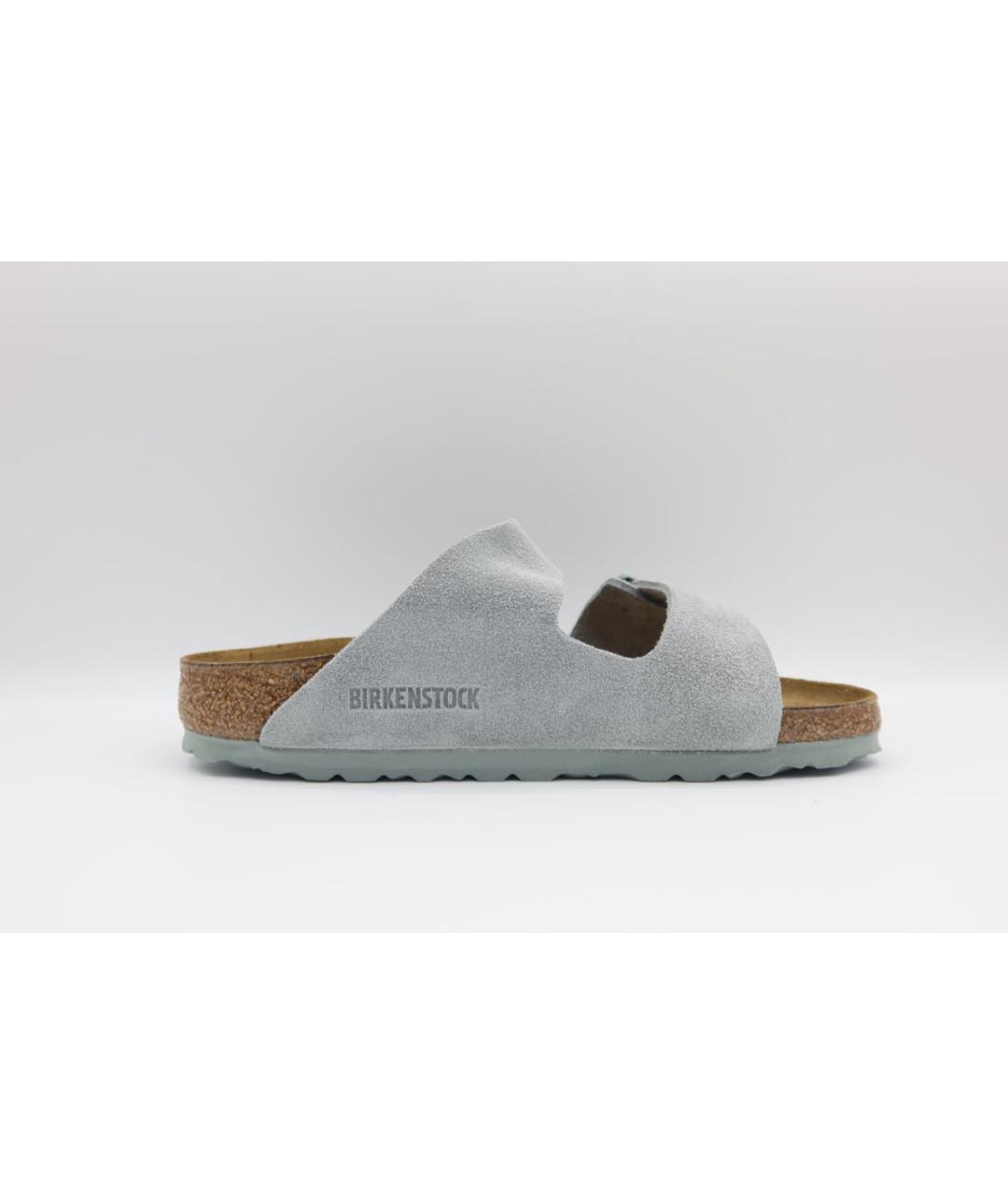 BIRKENSTOCK Серые замшевые сандалии, фото 6