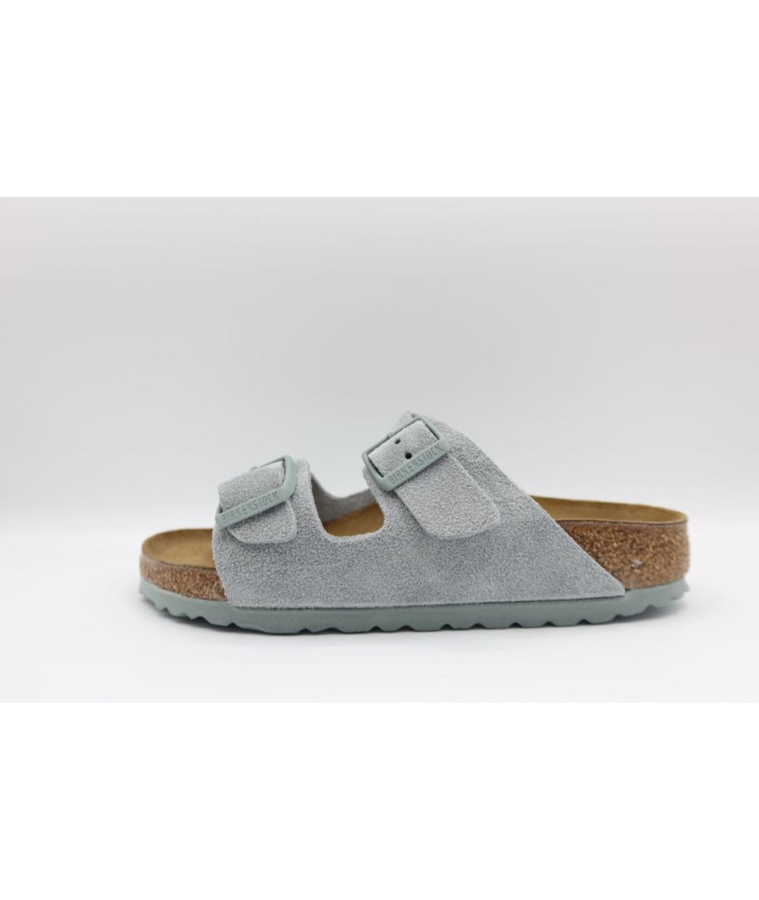 BIRKENSTOCK Серые замшевые сандалии, фото 3