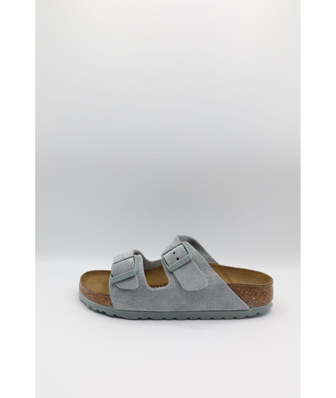 BIRKENSTOCK Серые замшевые сандалии, фото 2