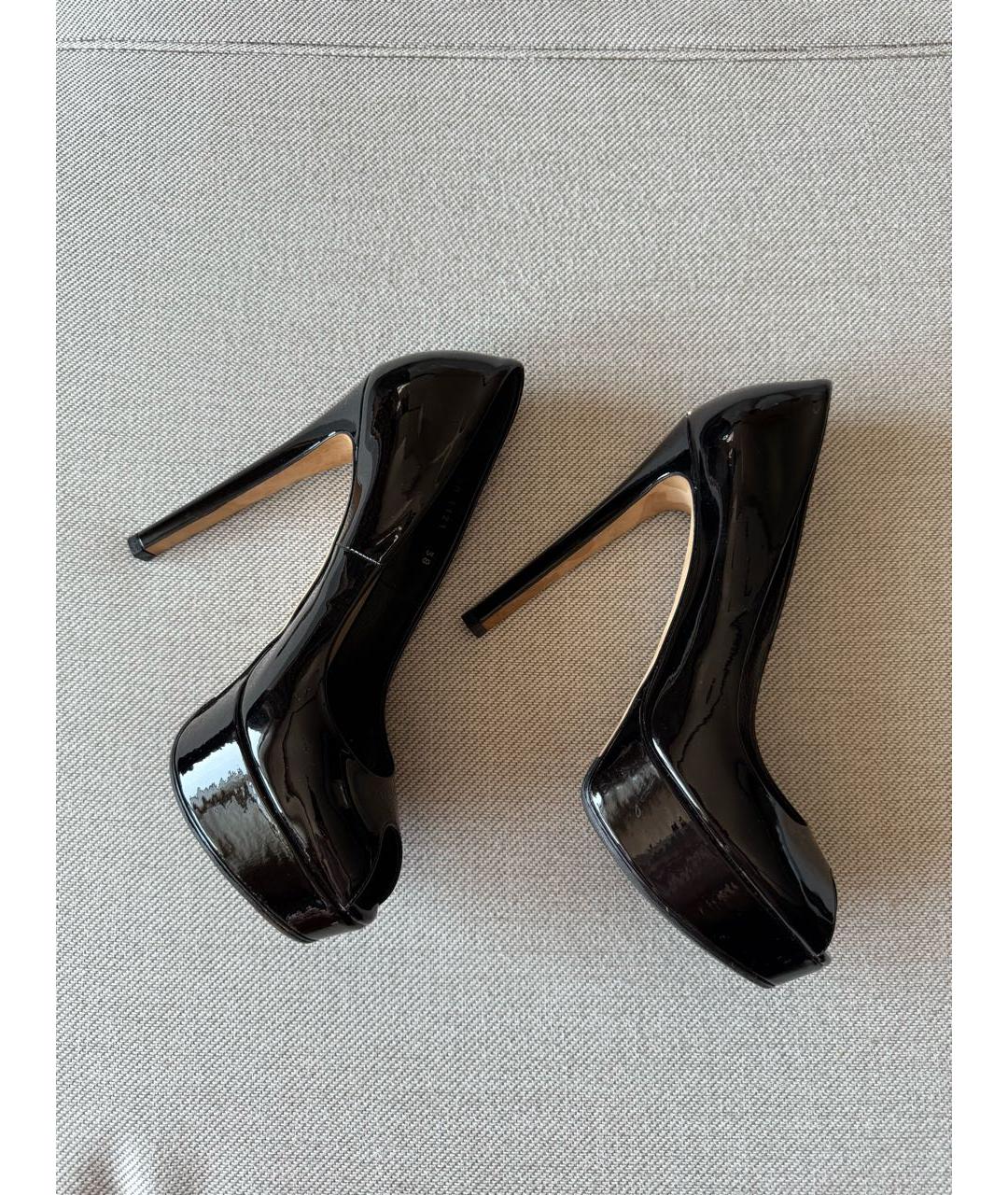CHRISTIAN DIOR Черные кожаные туфли, фото 6