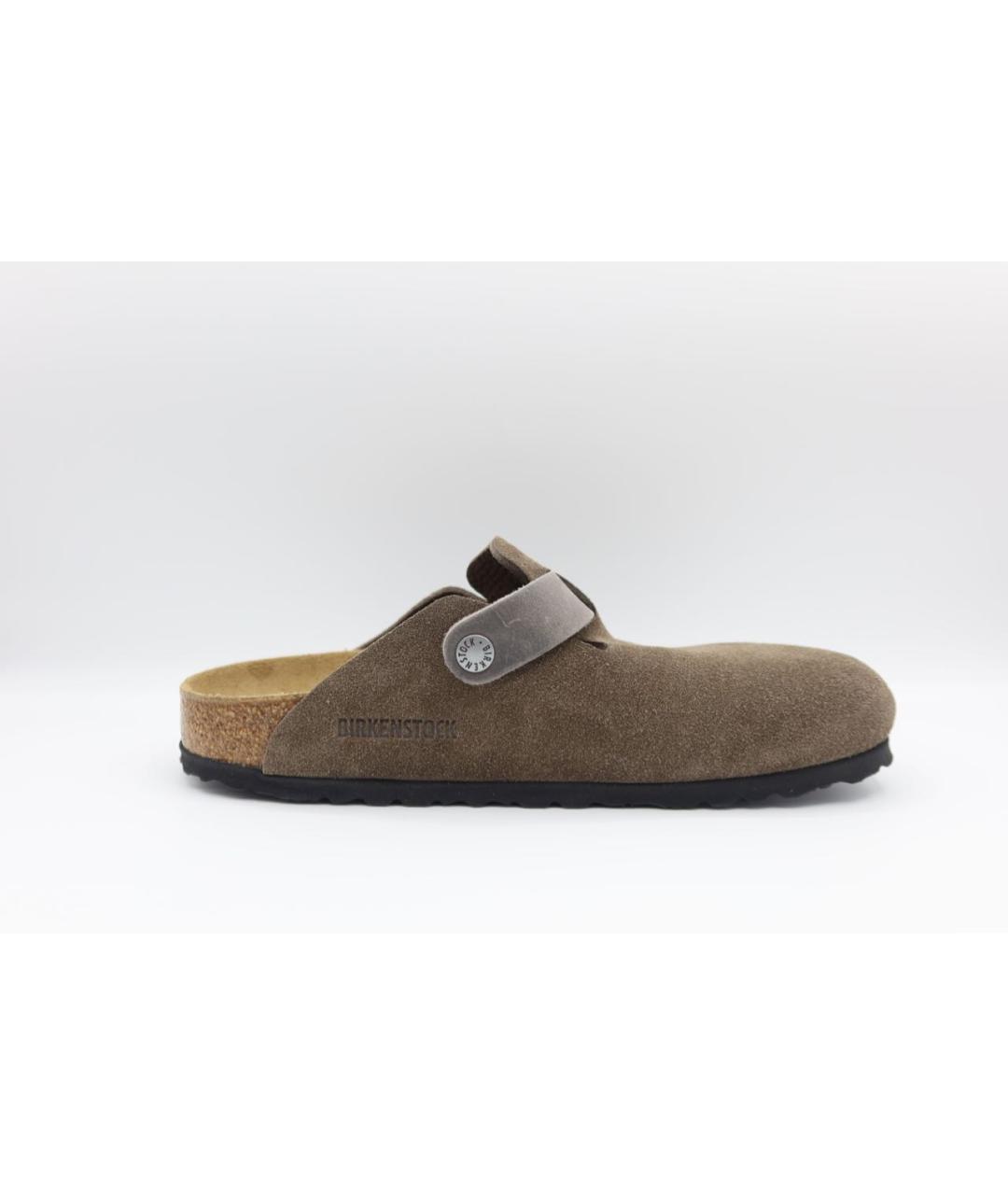 BIRKENSTOCK Антрацитовые замшевые сандалии, фото 3