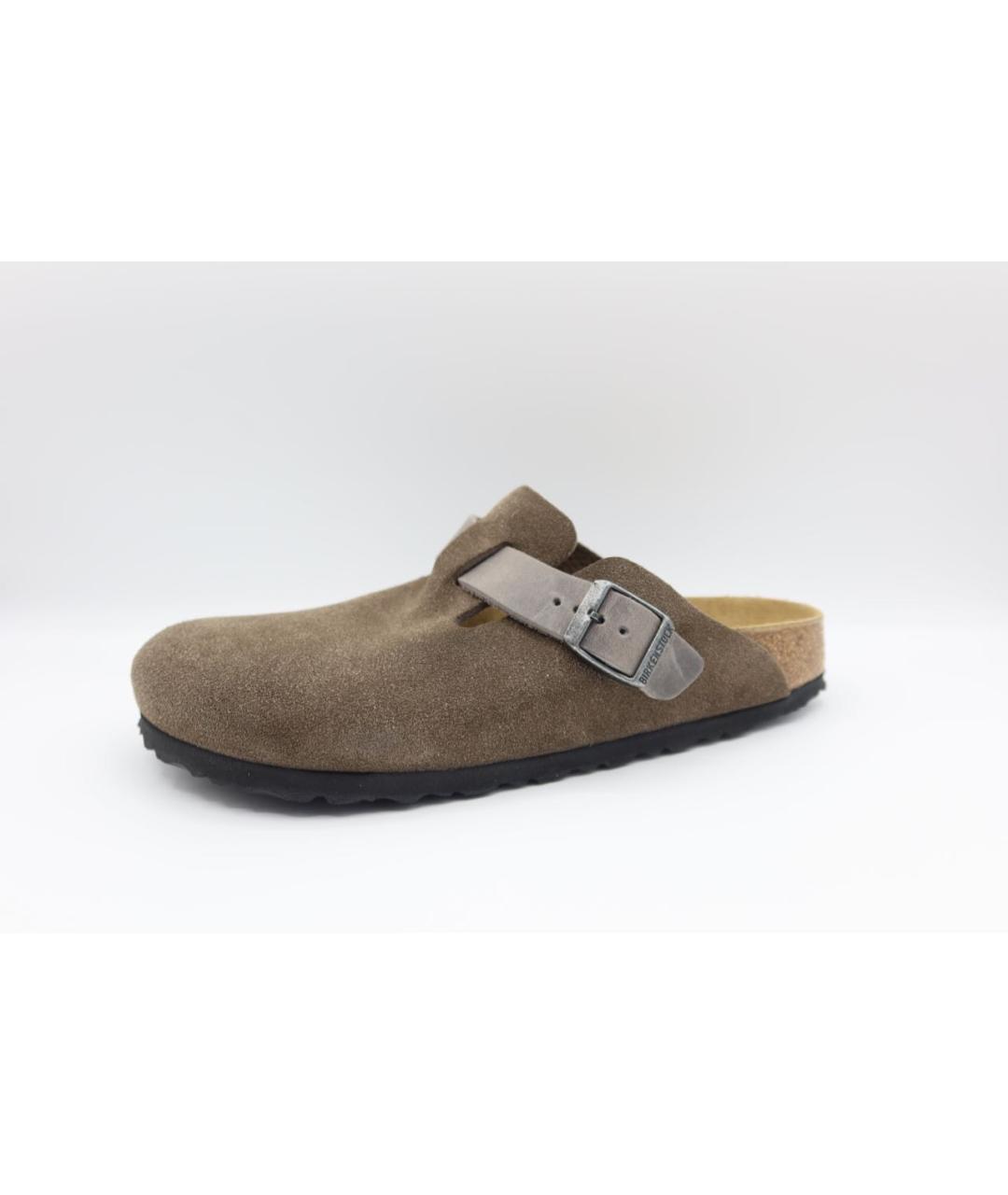 BIRKENSTOCK Антрацитовые замшевые сандалии, фото 2