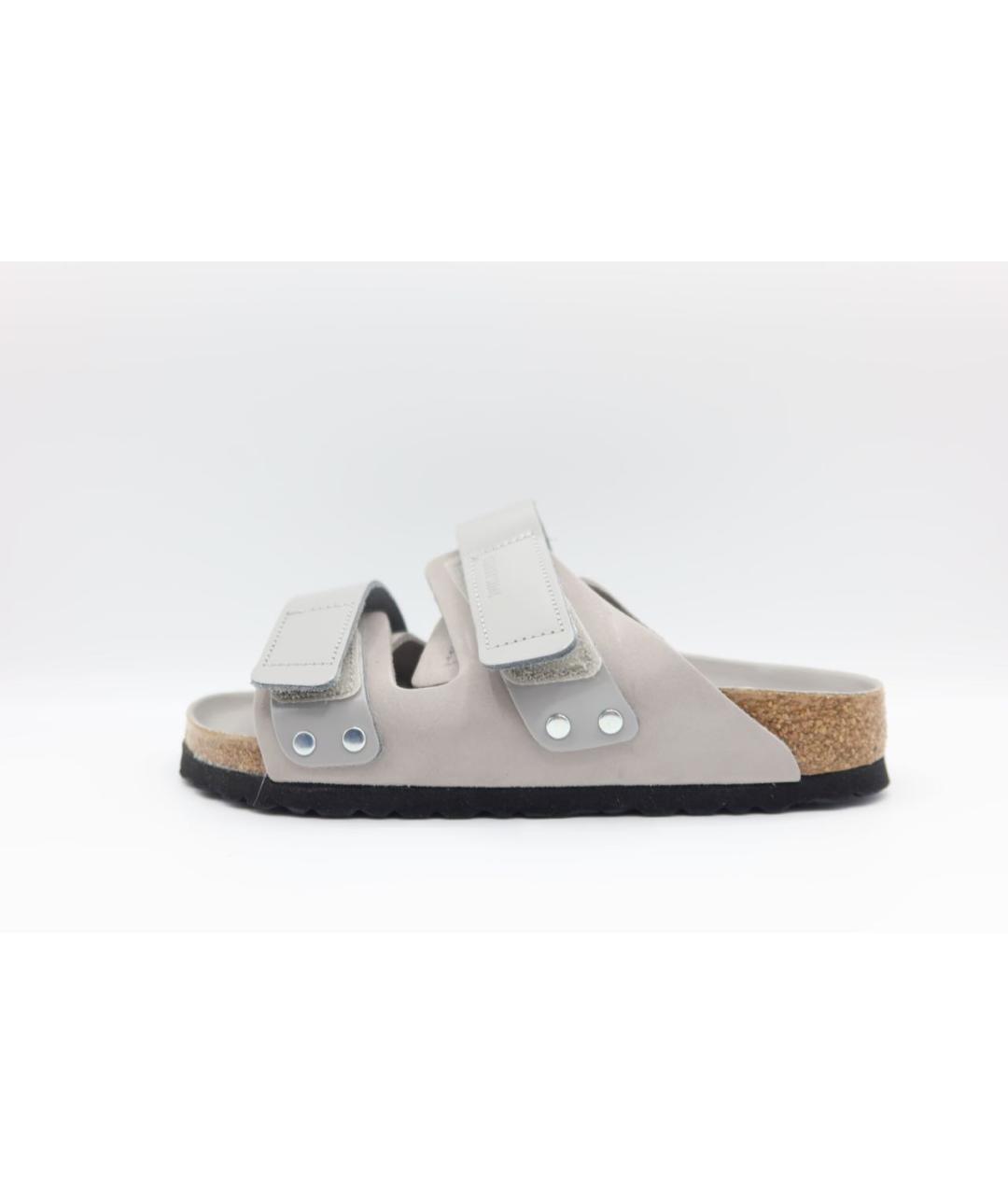 BIRKENSTOCK Серые кожаные сандалии, фото 2