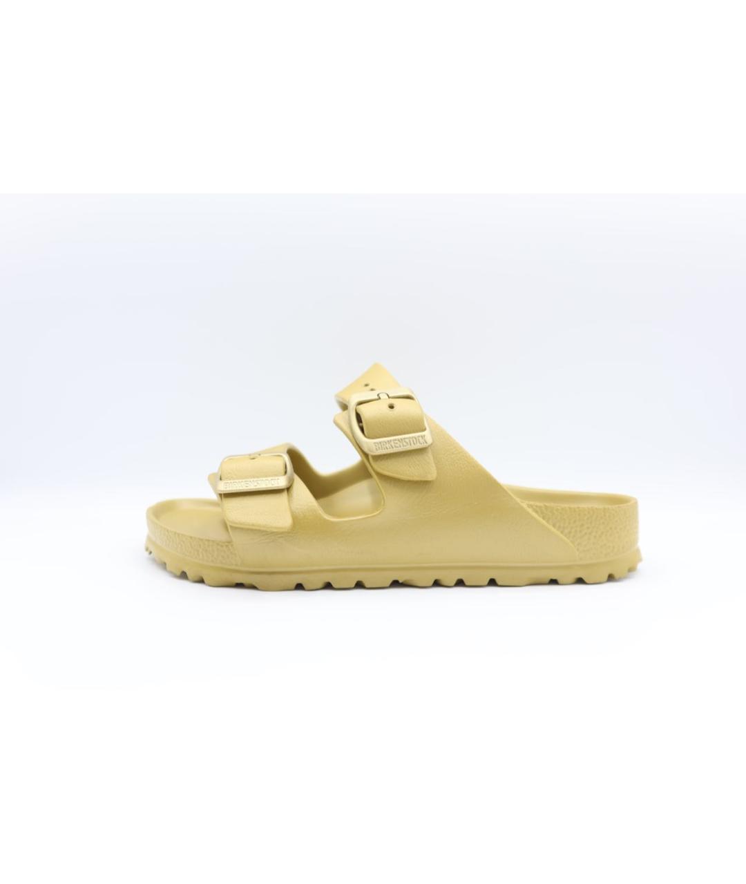 BIRKENSTOCK Золотые резиновые шлепанцы, фото 2