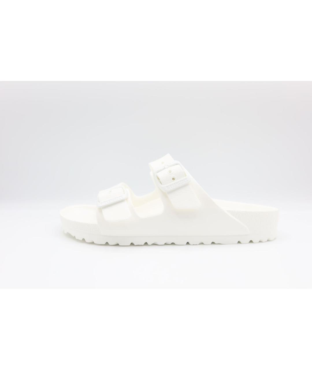 BIRKENSTOCK Белые резиновые шлепанцы, фото 2
