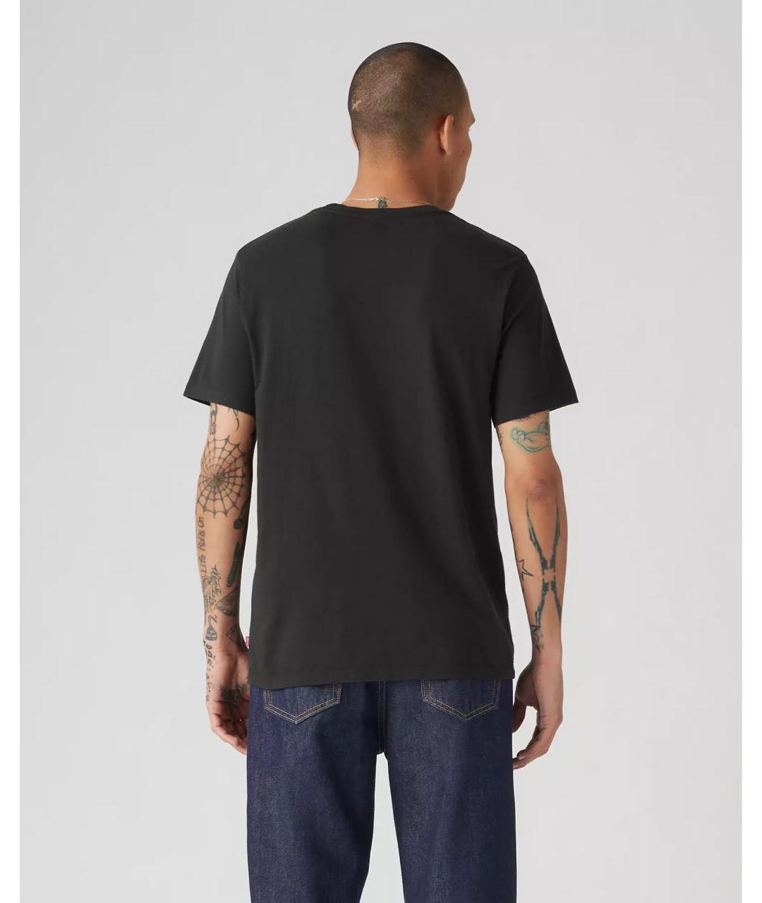 LEVI'S Черная хлопковая футболка, фото 3