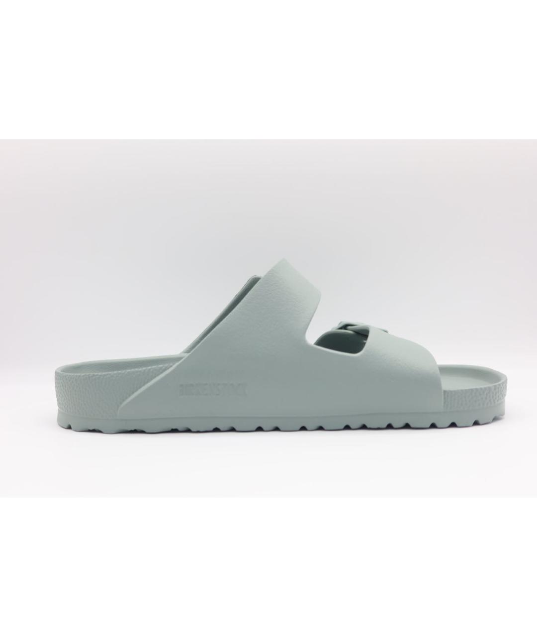 BIRKENSTOCK Антрацитовые резиновые шлепанцы, фото 4