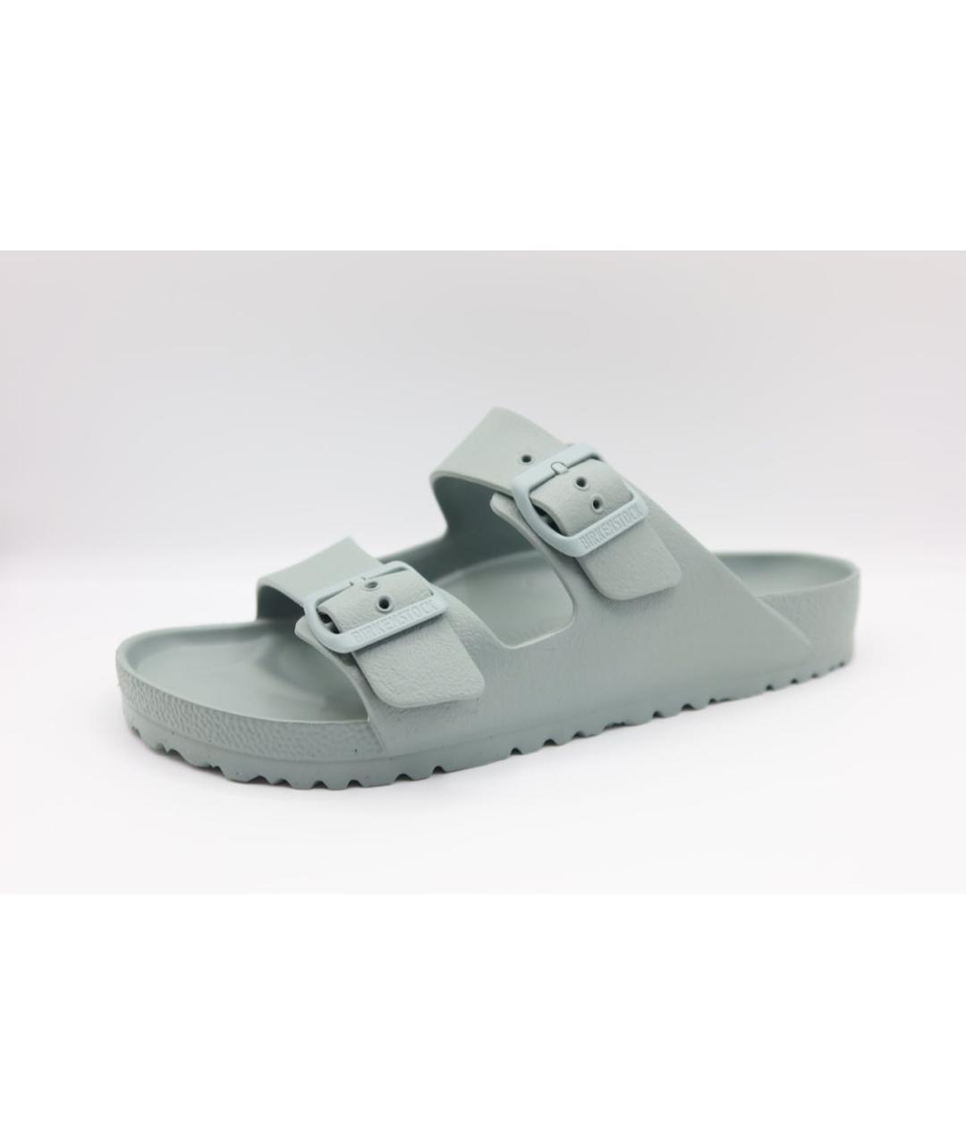 BIRKENSTOCK Антрацитовые резиновые шлепанцы, фото 2