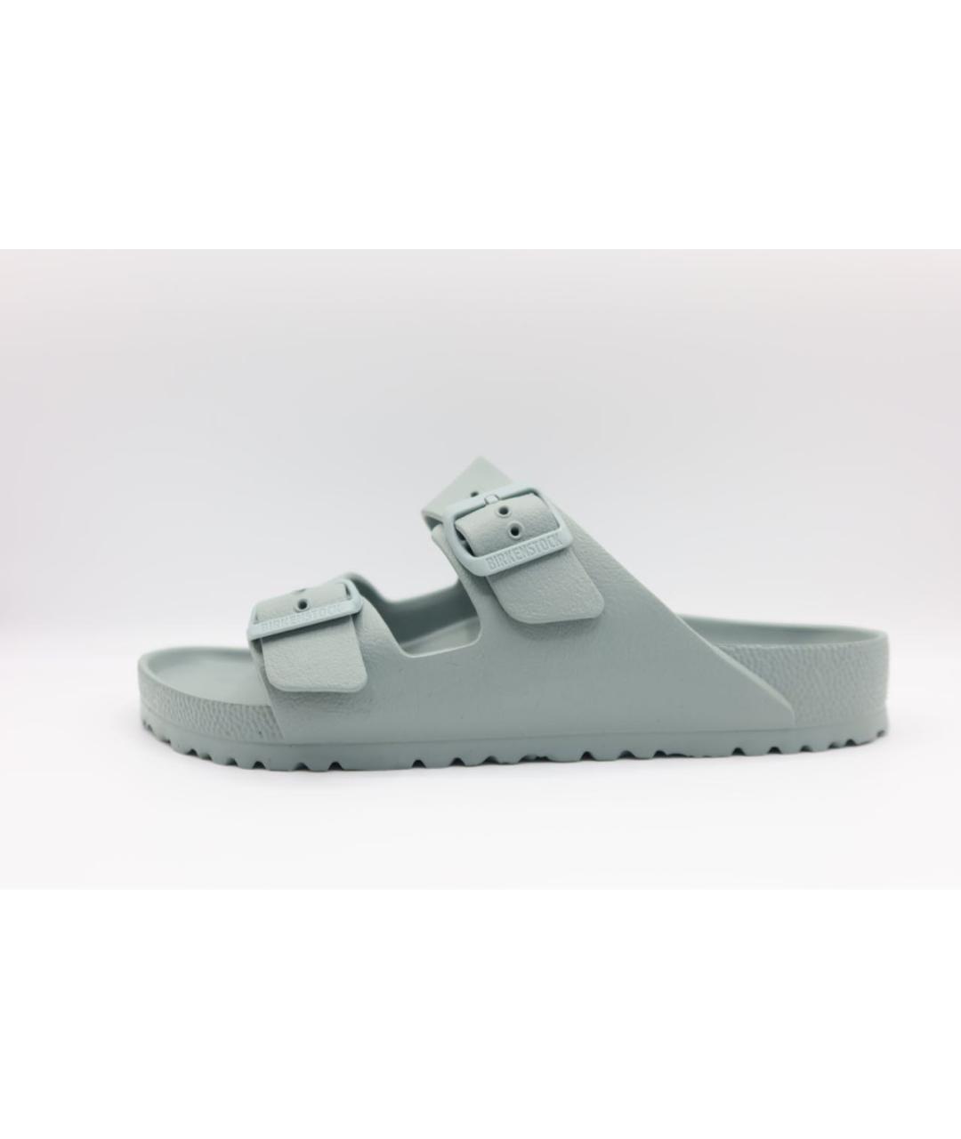 BIRKENSTOCK Антрацитовые резиновые шлепанцы, фото 5