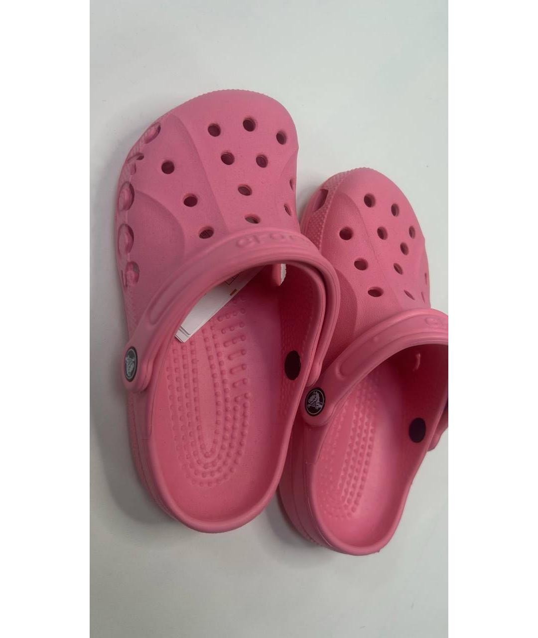 CROCS Розовые резиновые сабо, фото 2