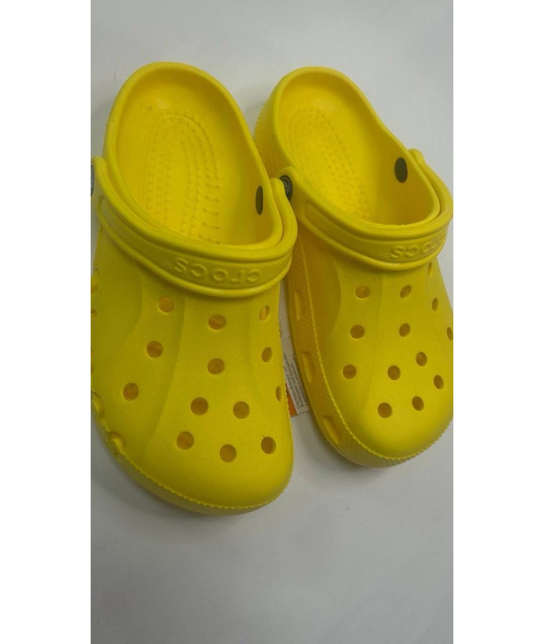 CROCS Желтые шлепанцы, фото 2
