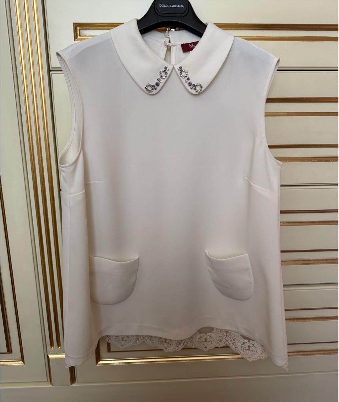 MAX MARA Белая майка, фото 7