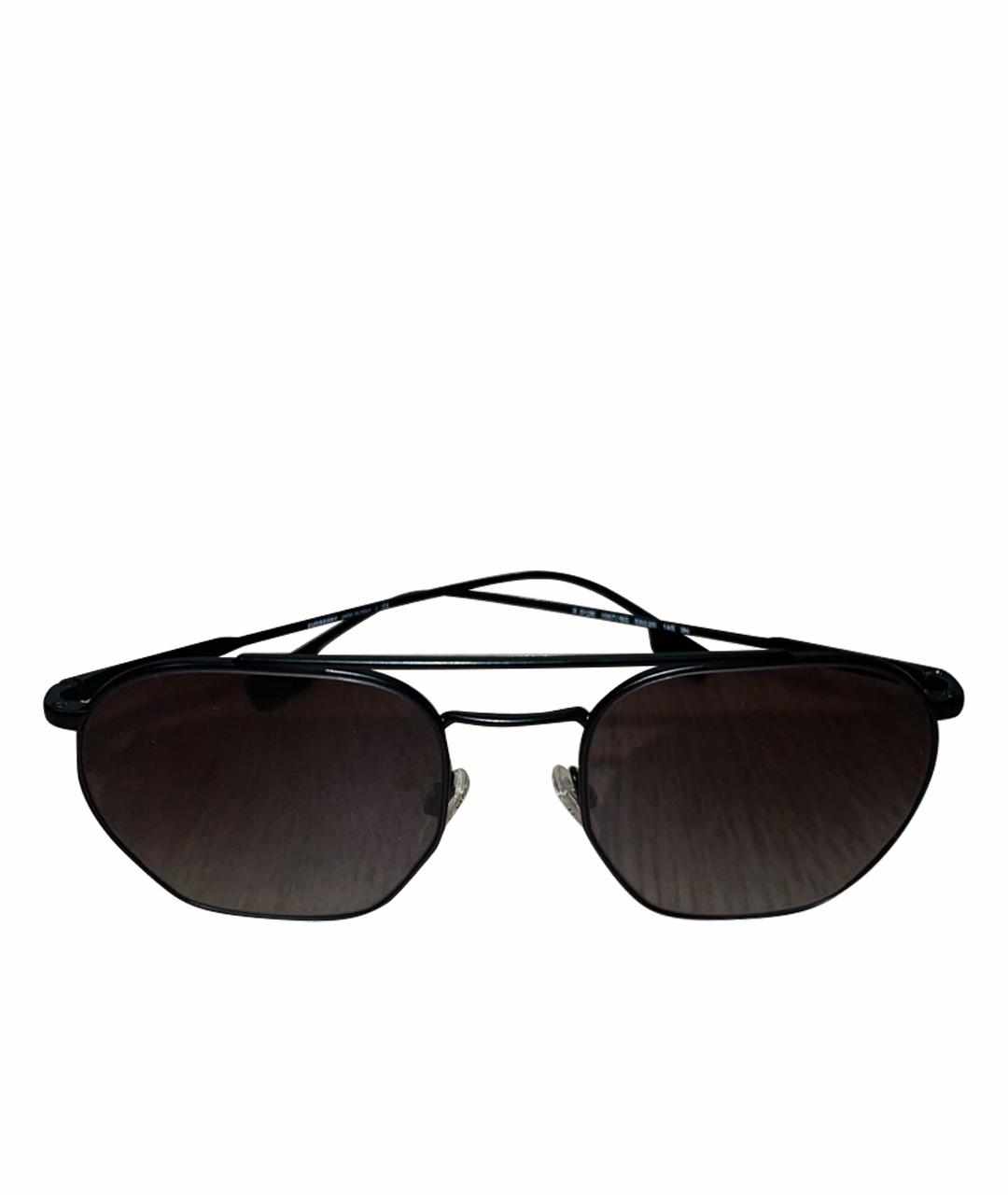 BURBERRY Хаки металлические солнцезащитные очки, фото 1