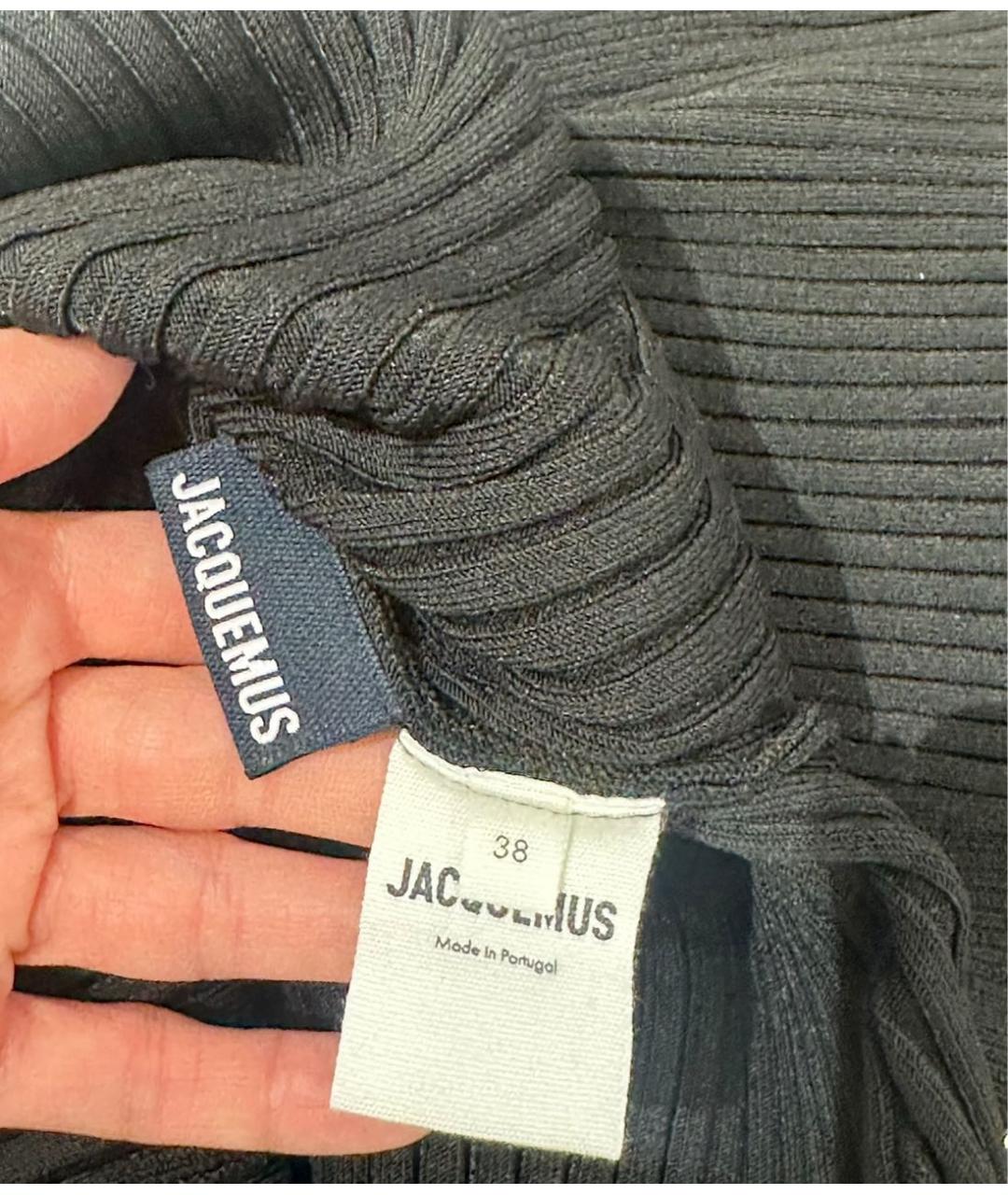 JACQUEMUS Черное повседневное платье, фото 5