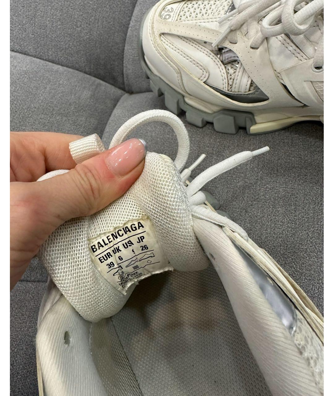 BALENCIAGA Белые кроссовки, фото 5