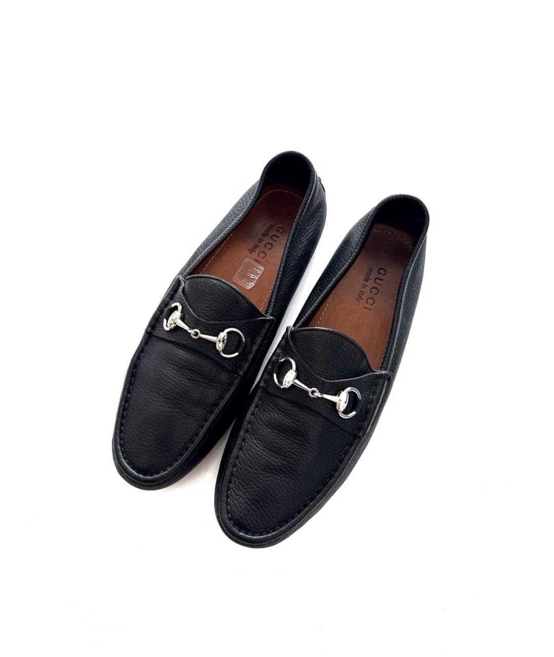 GUCCI Черные кожаные лоферы, фото 3