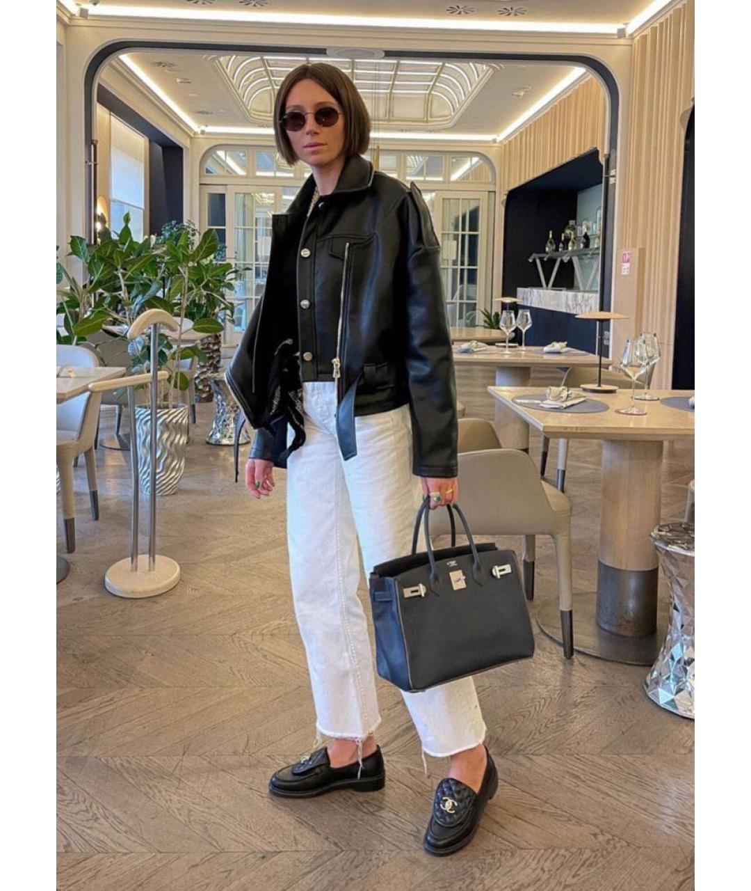 CHANEL Черные кожаные лоферы, фото 8