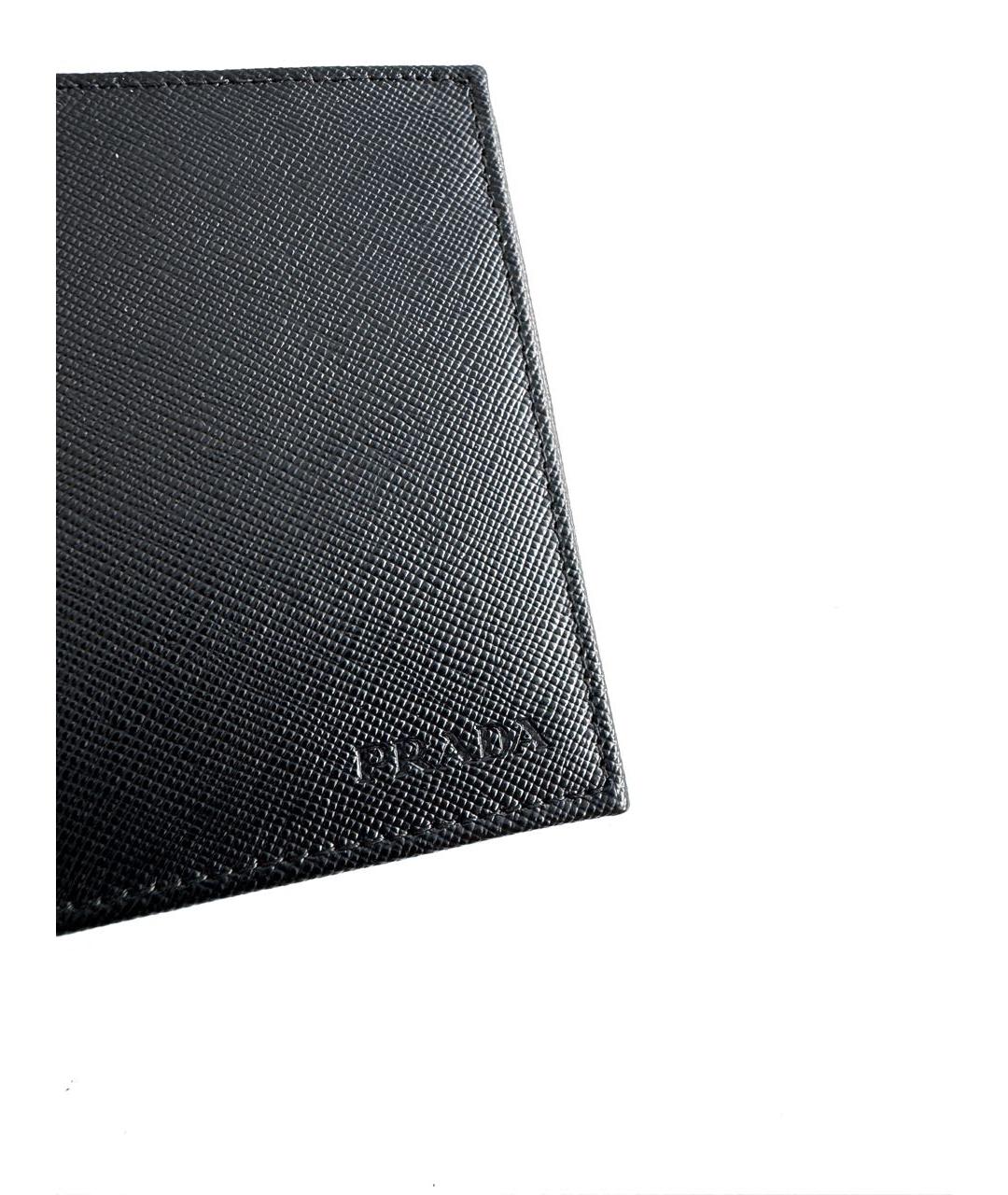 PRADA Черный кожаный кошелек, фото 3