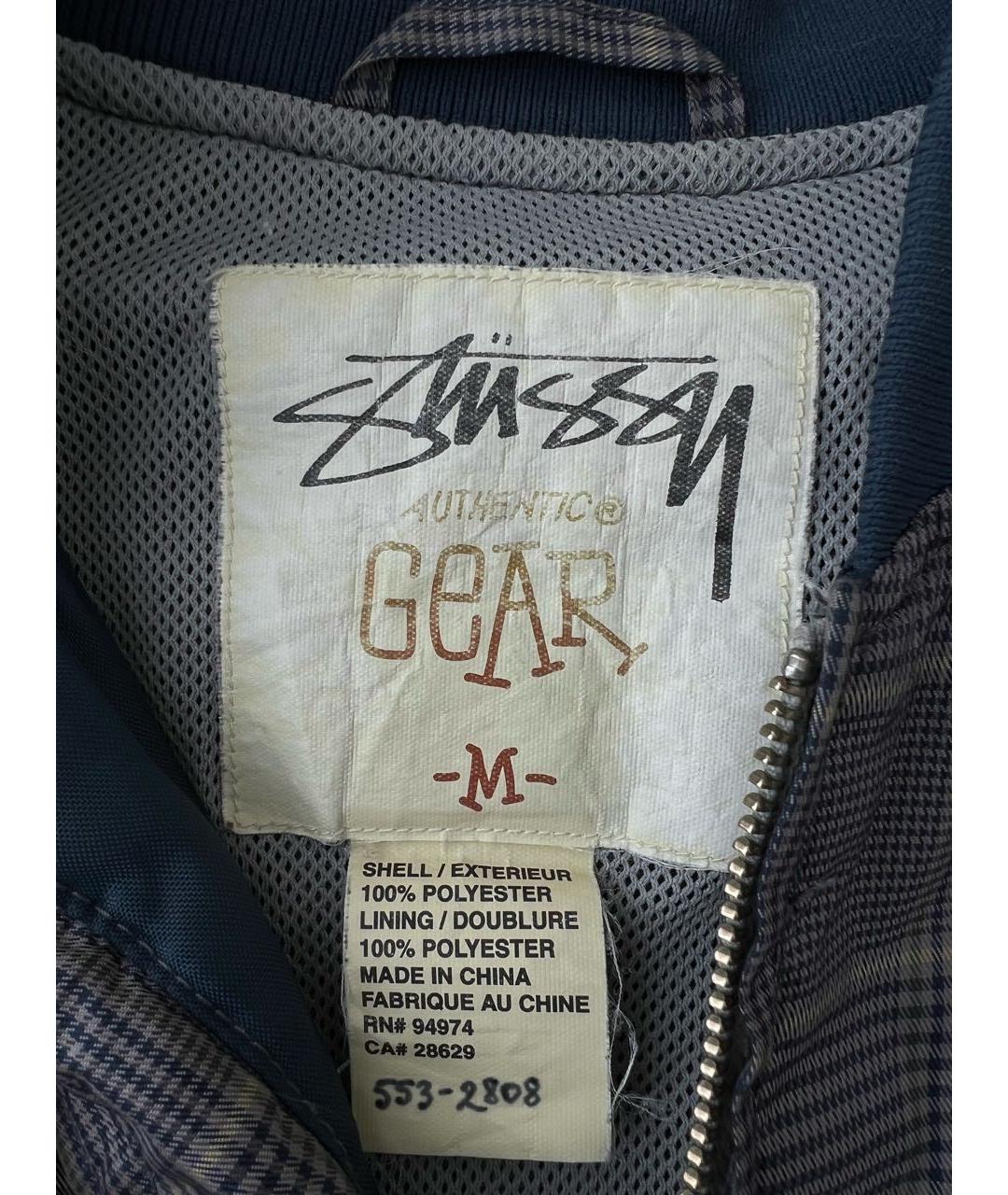STUSSY Темно-синяя полиэстеровая куртка, фото 4