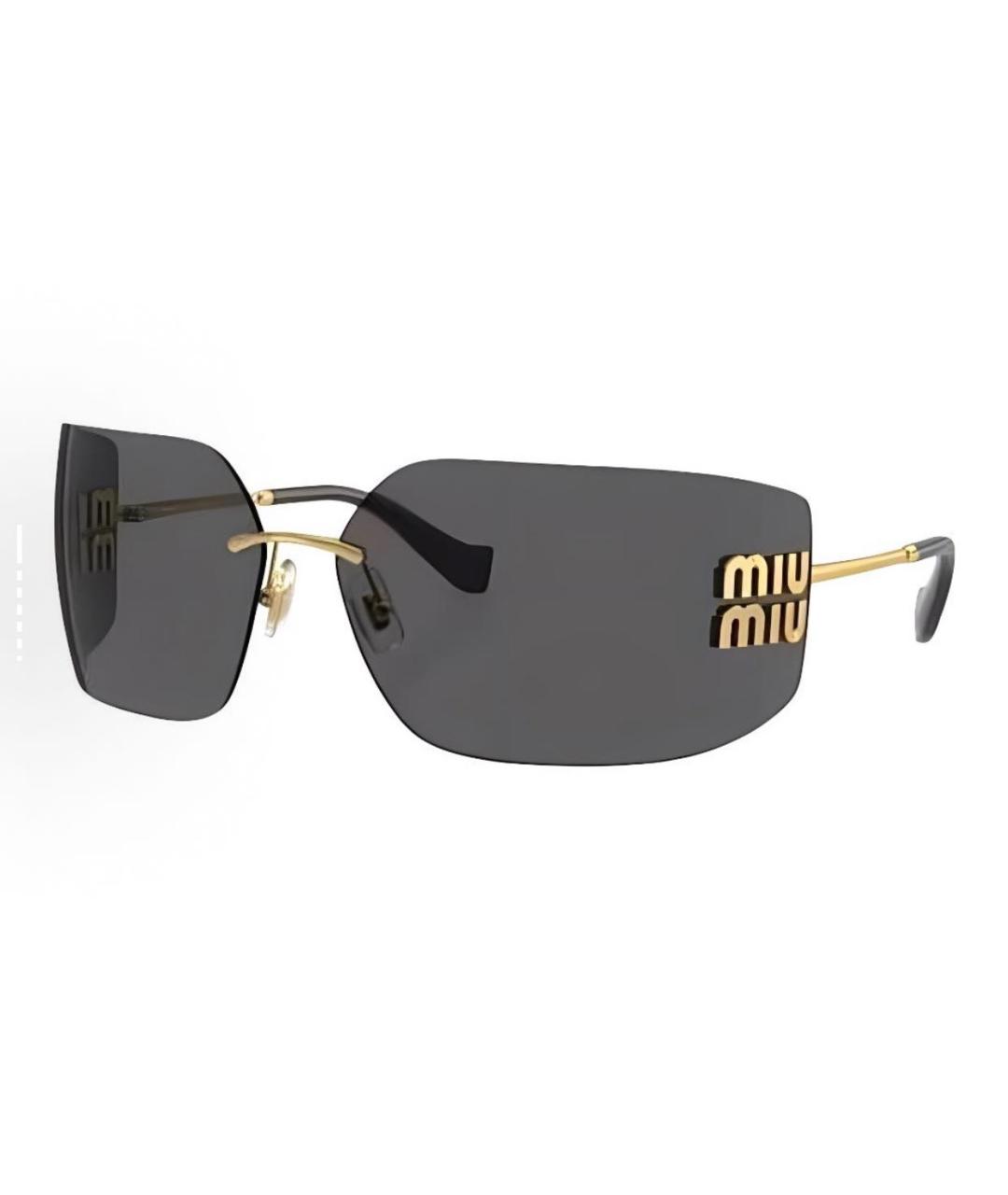 MIU MIU Черные солнцезащитные очки, фото 2