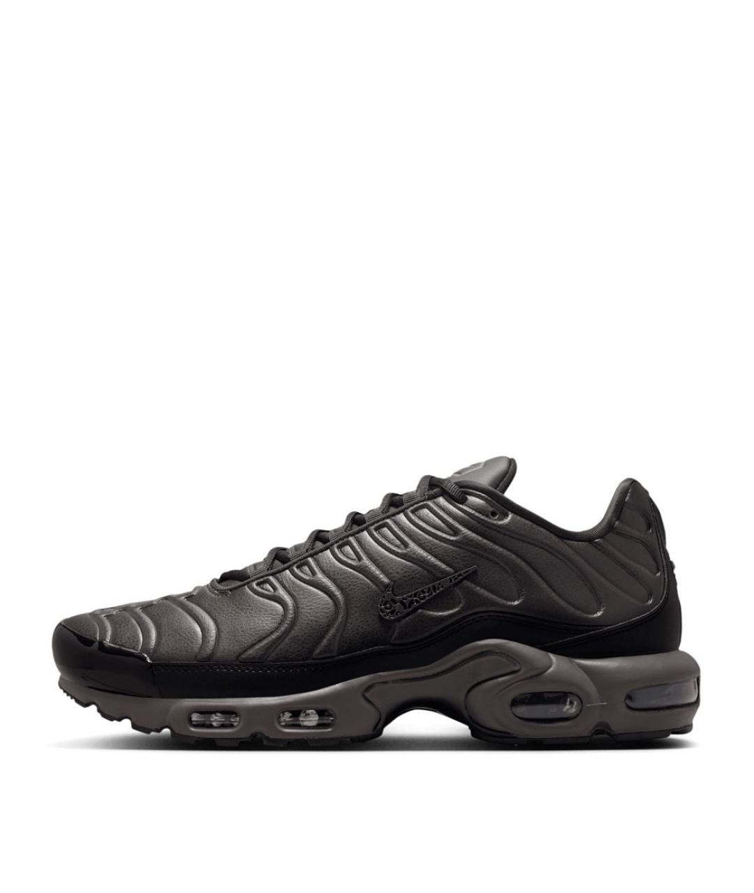 NIKE Черные кожаные низкие кроссовки / кеды, фото 5