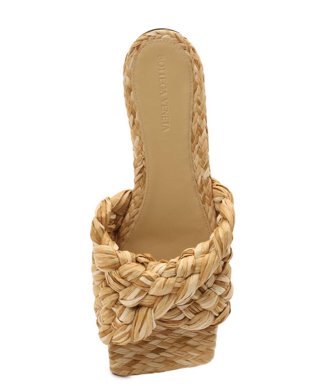 BOTTEGA VENETA Бежевые шлепанцы, фото 3
