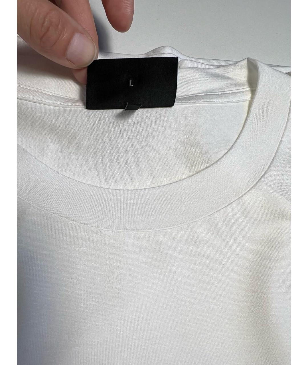 EMPORIO ARMANI Белая хлопковая футболка, фото 3