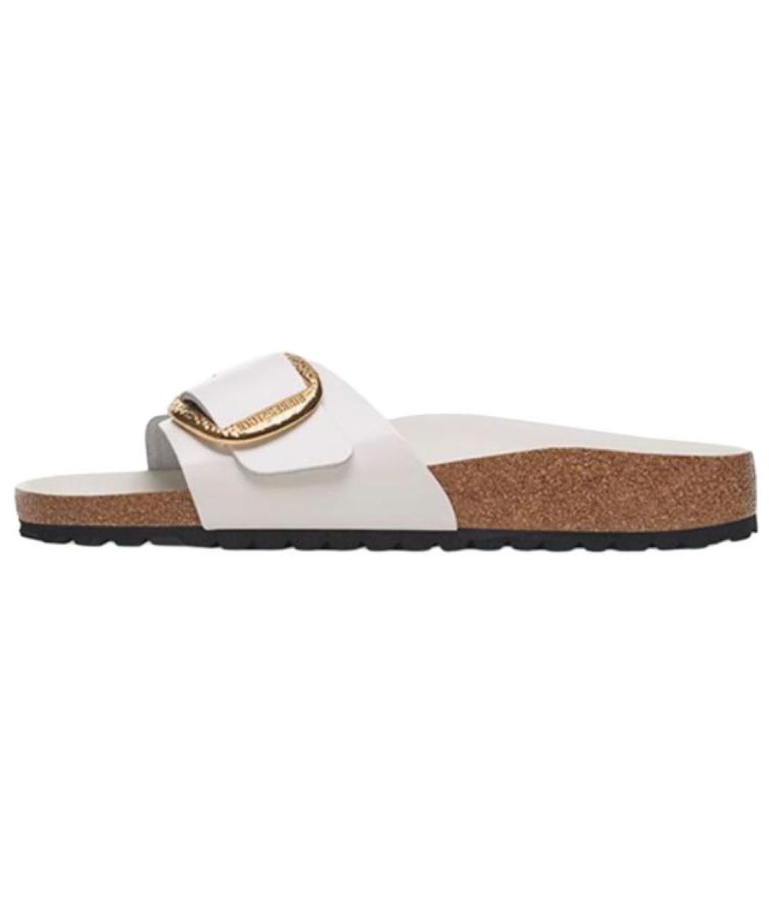 BIRKENSTOCK Белые кожаные сандалии, фото 4