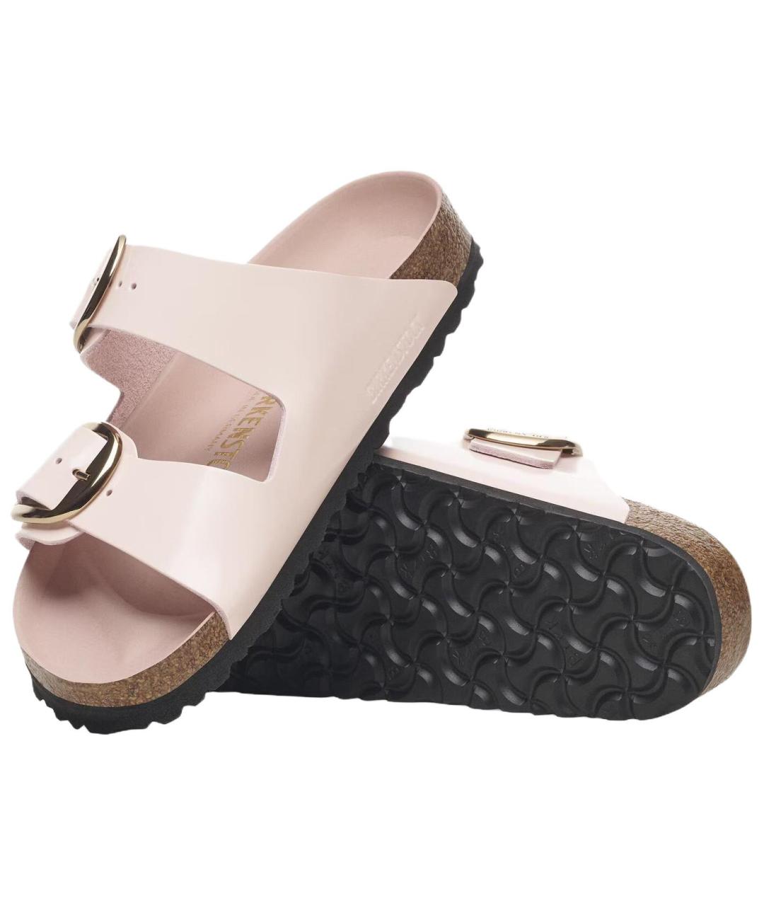 BIRKENSTOCK Розовые кожаные сандалии, фото 6